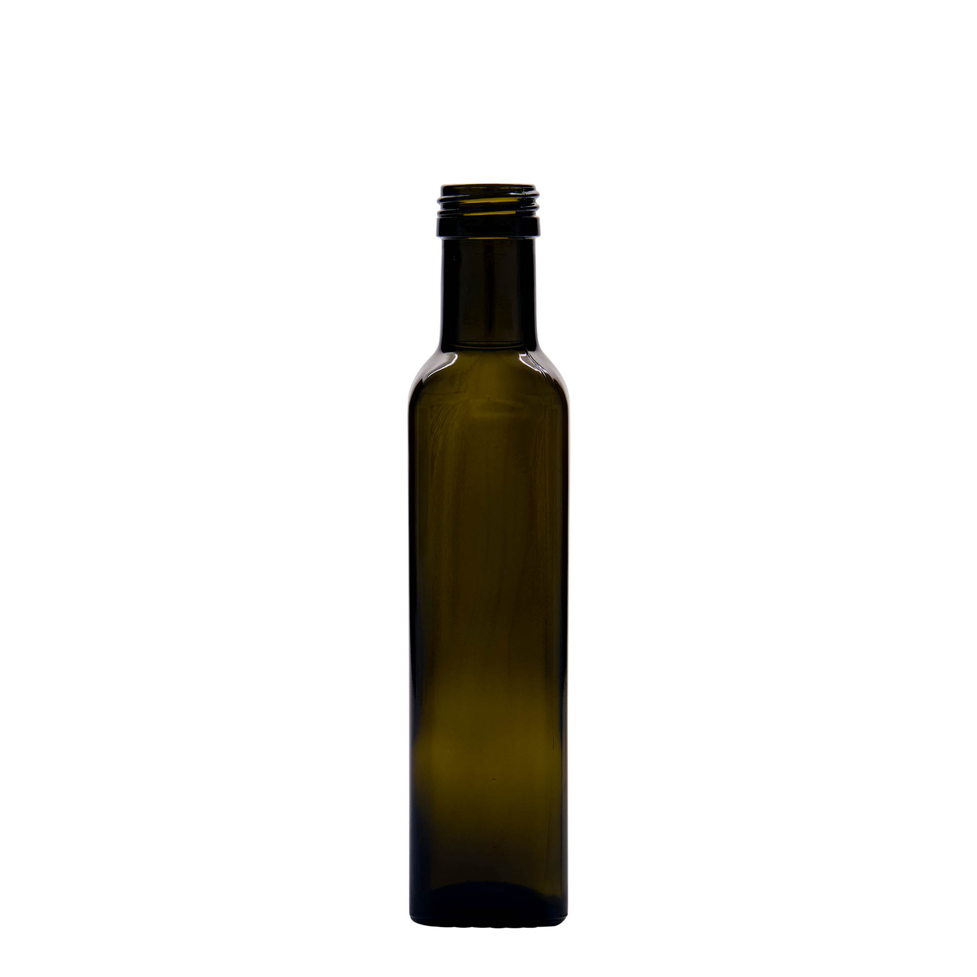 250 ml klaaspudel 'Marasca', ruudukujuline, antiikroheline, suu: PP 31,5