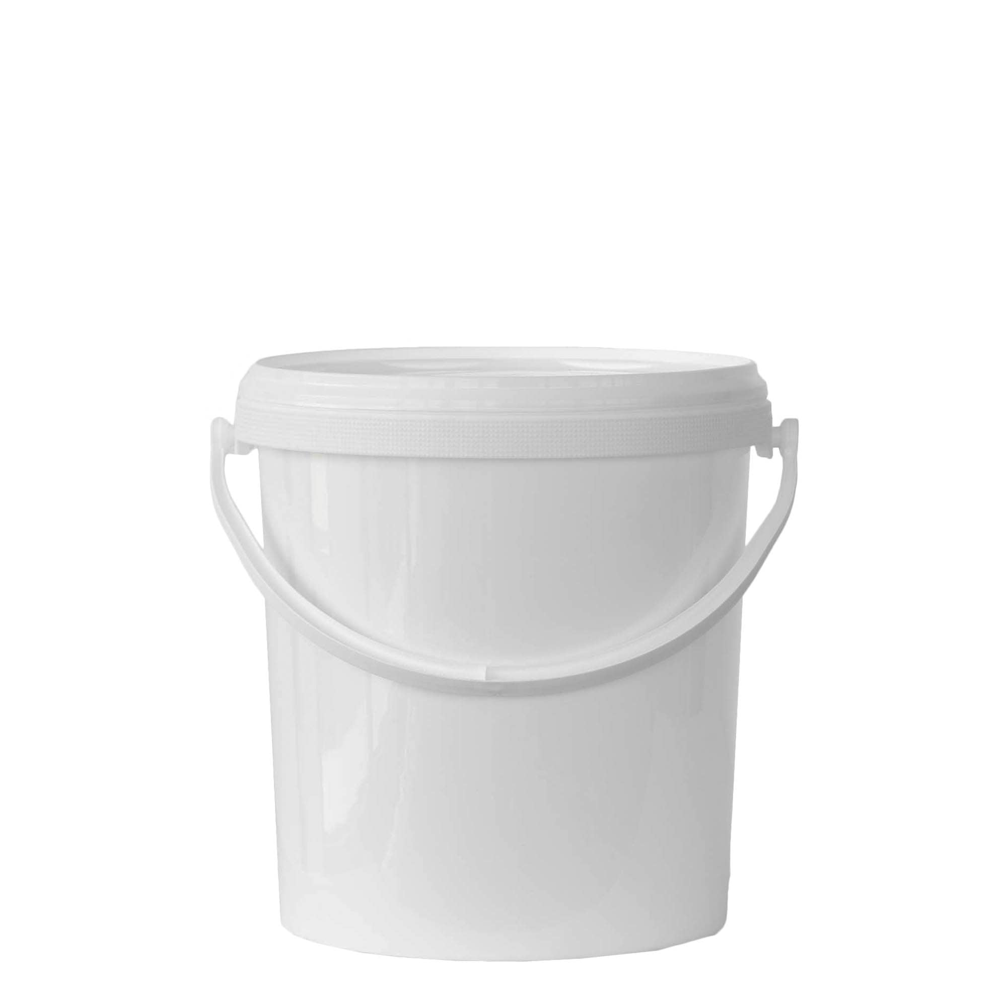 6 l ämber, PP-plast, valge