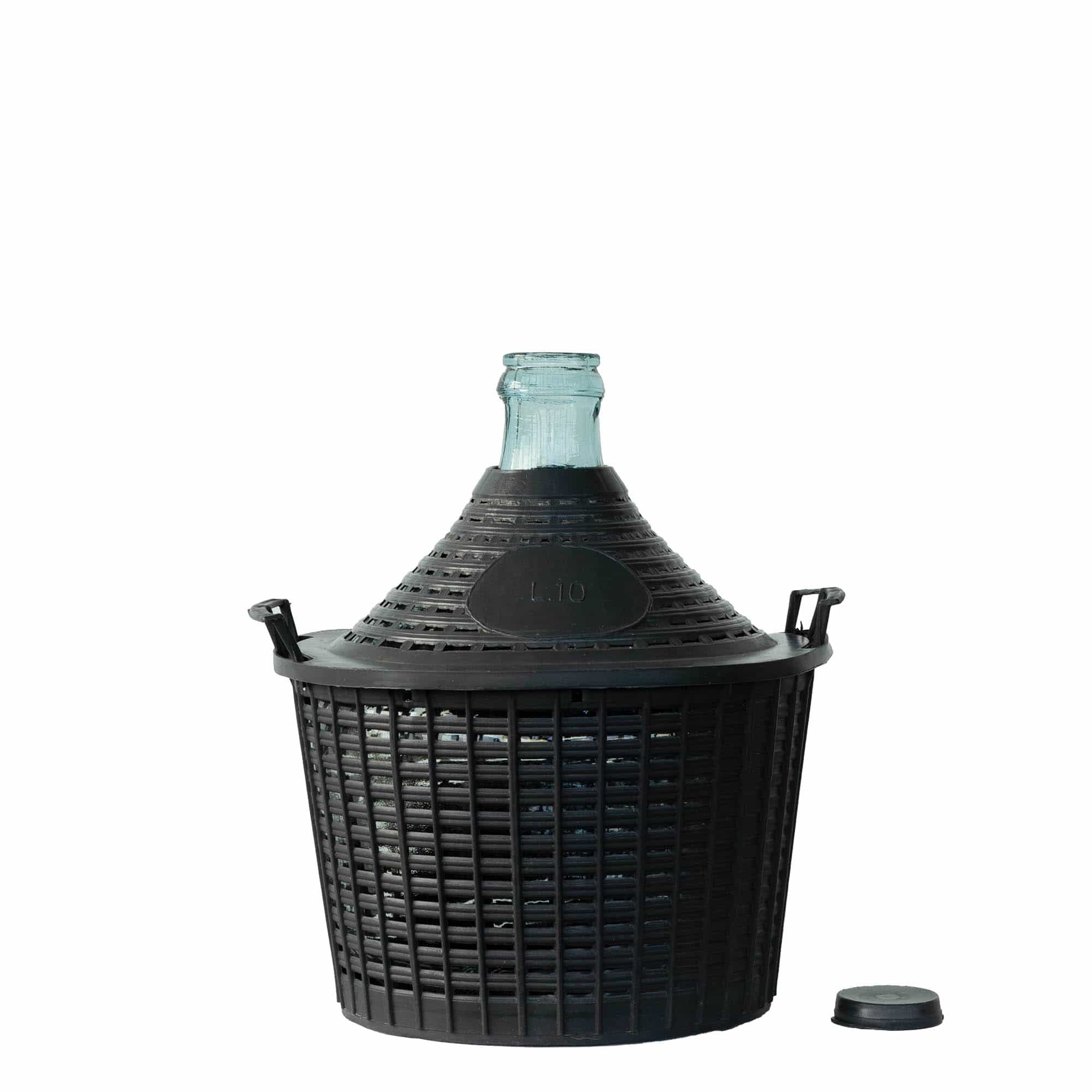 10 l pallkorkpudel kitsas kaelaga, klaas, avale: klapikaas