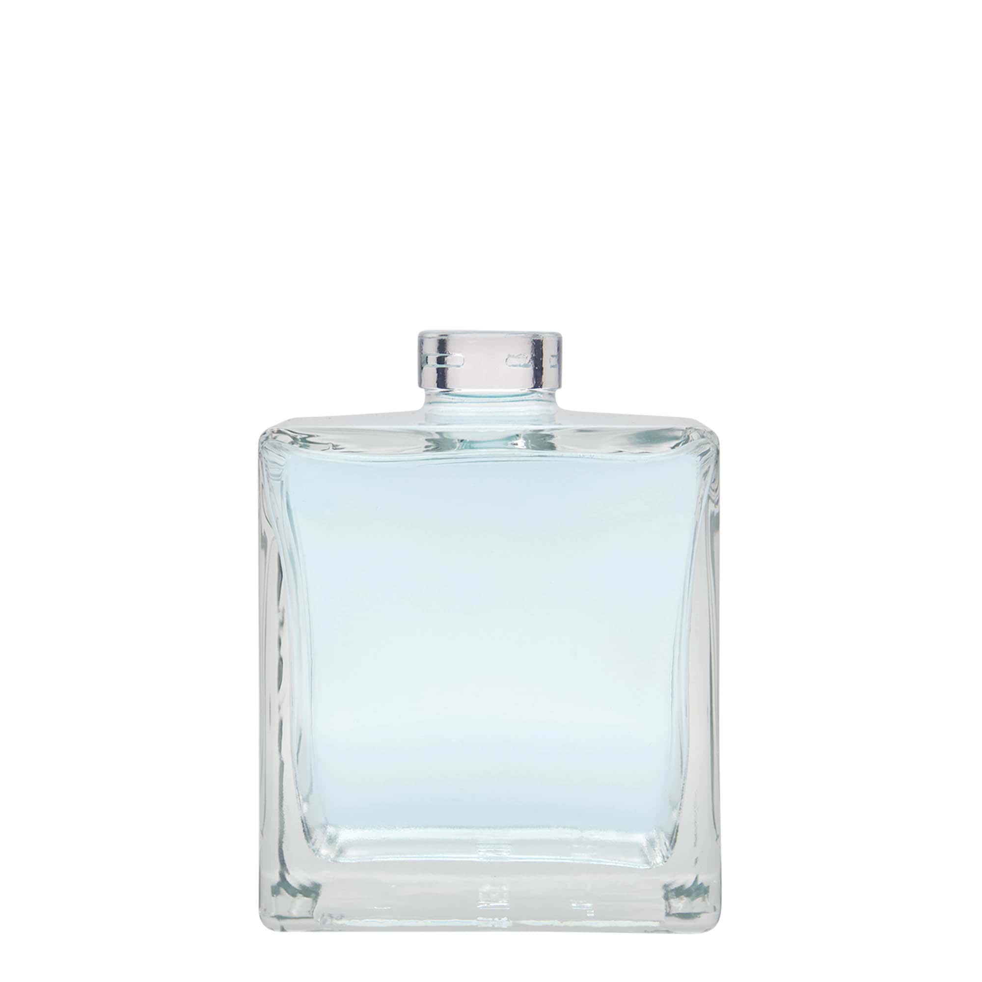 500 ml klaaspudel 'Cube', ruudukujuline, sulgur: kork