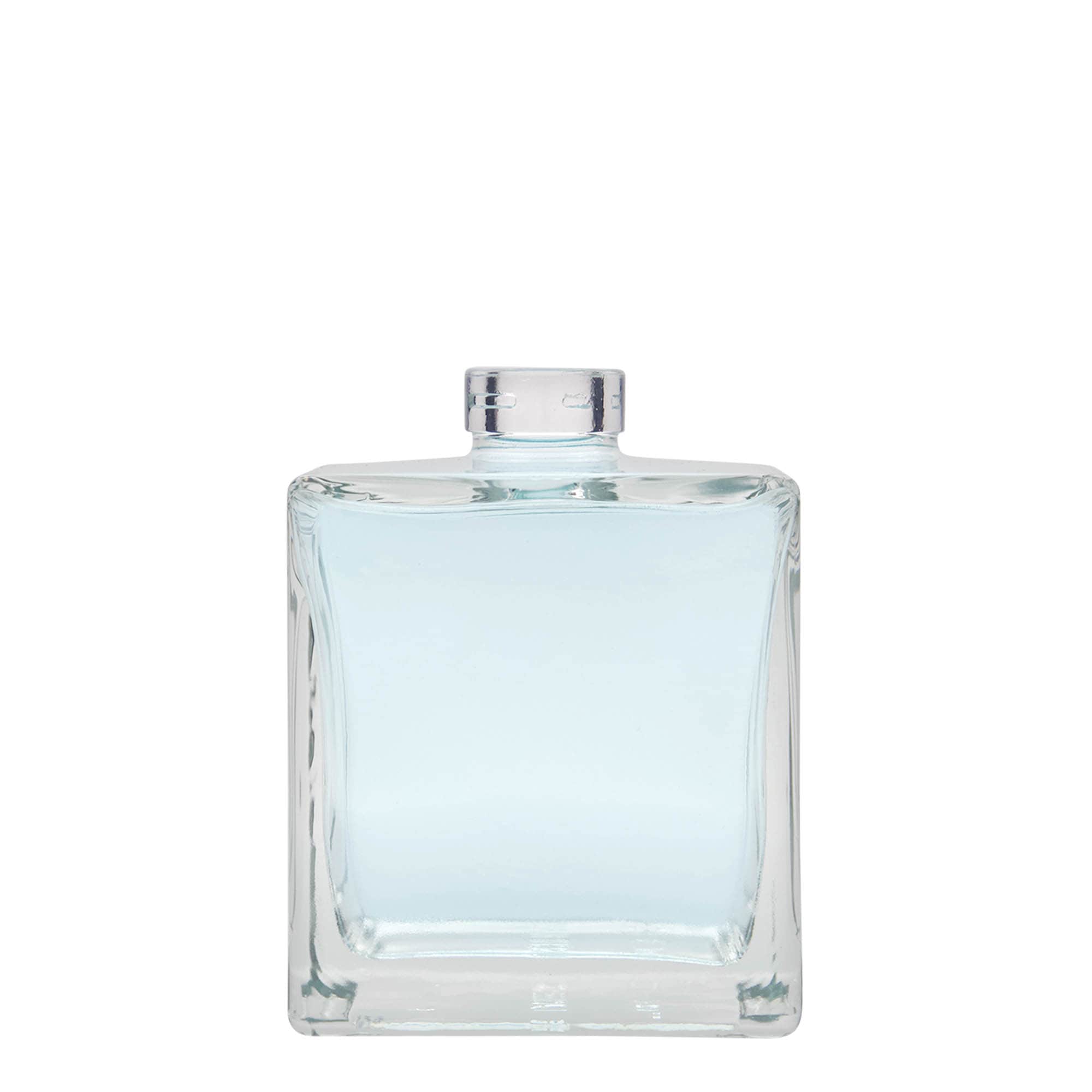 500 ml klaaspudel 'Cube', ruudukujuline, suuava: kork