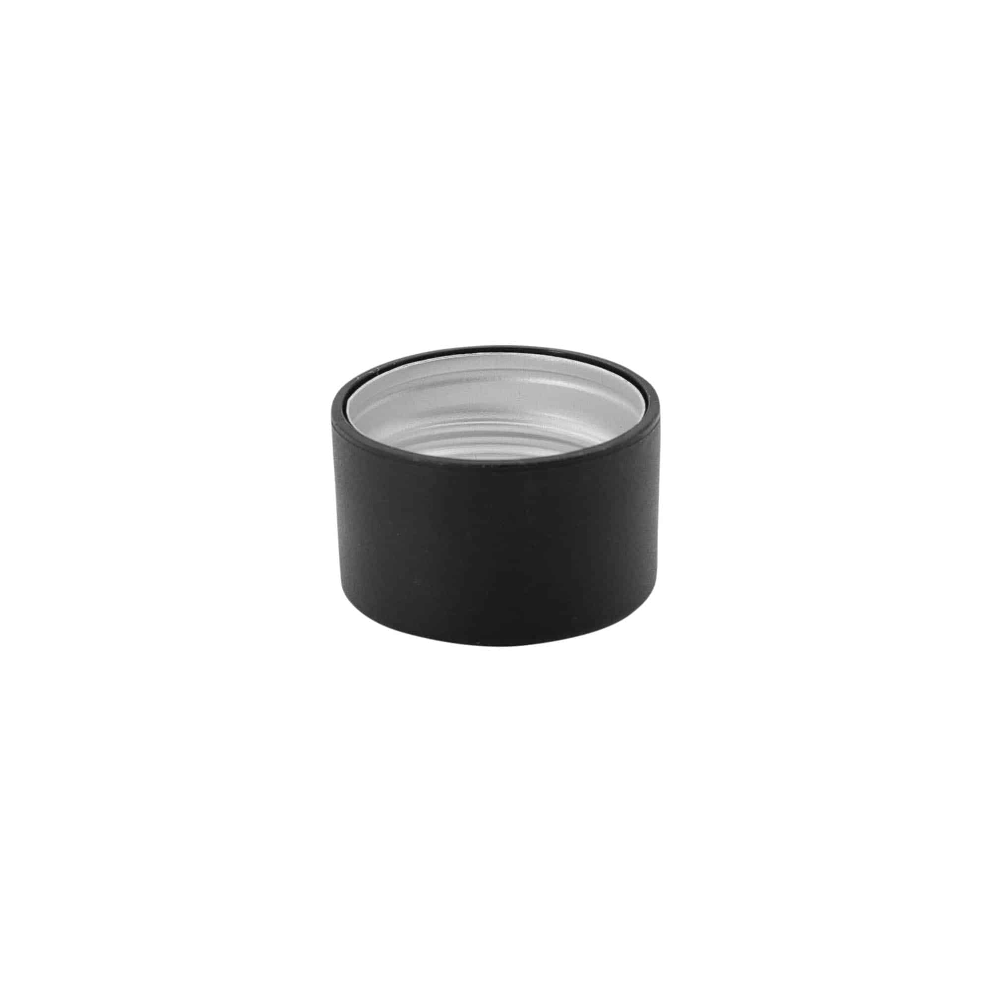 Keeratav kork, metall-plast, must, sulguri tüüp: PP 28