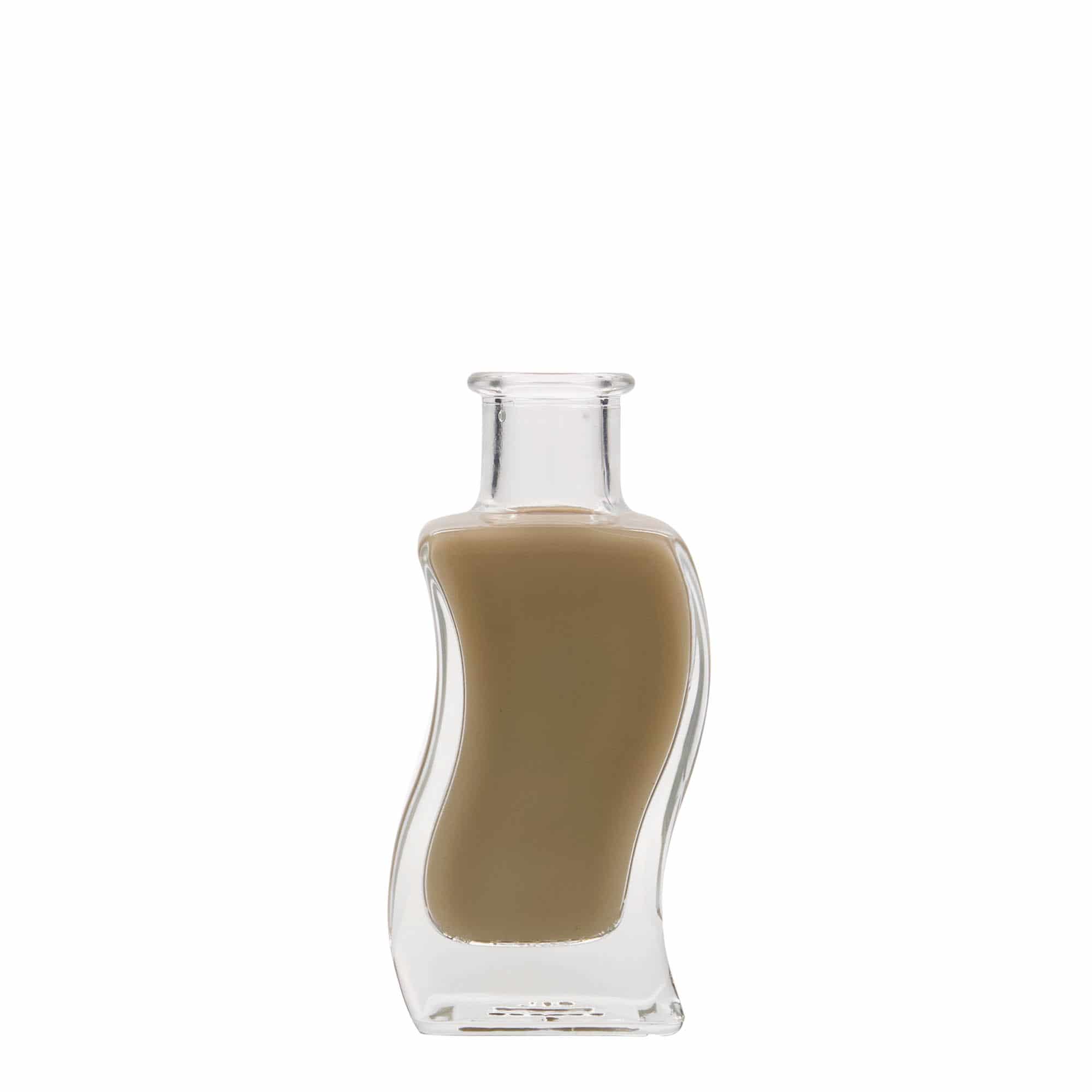 100 ml klaaspudel 'Laine', ruudukujuline, sulgur: kork