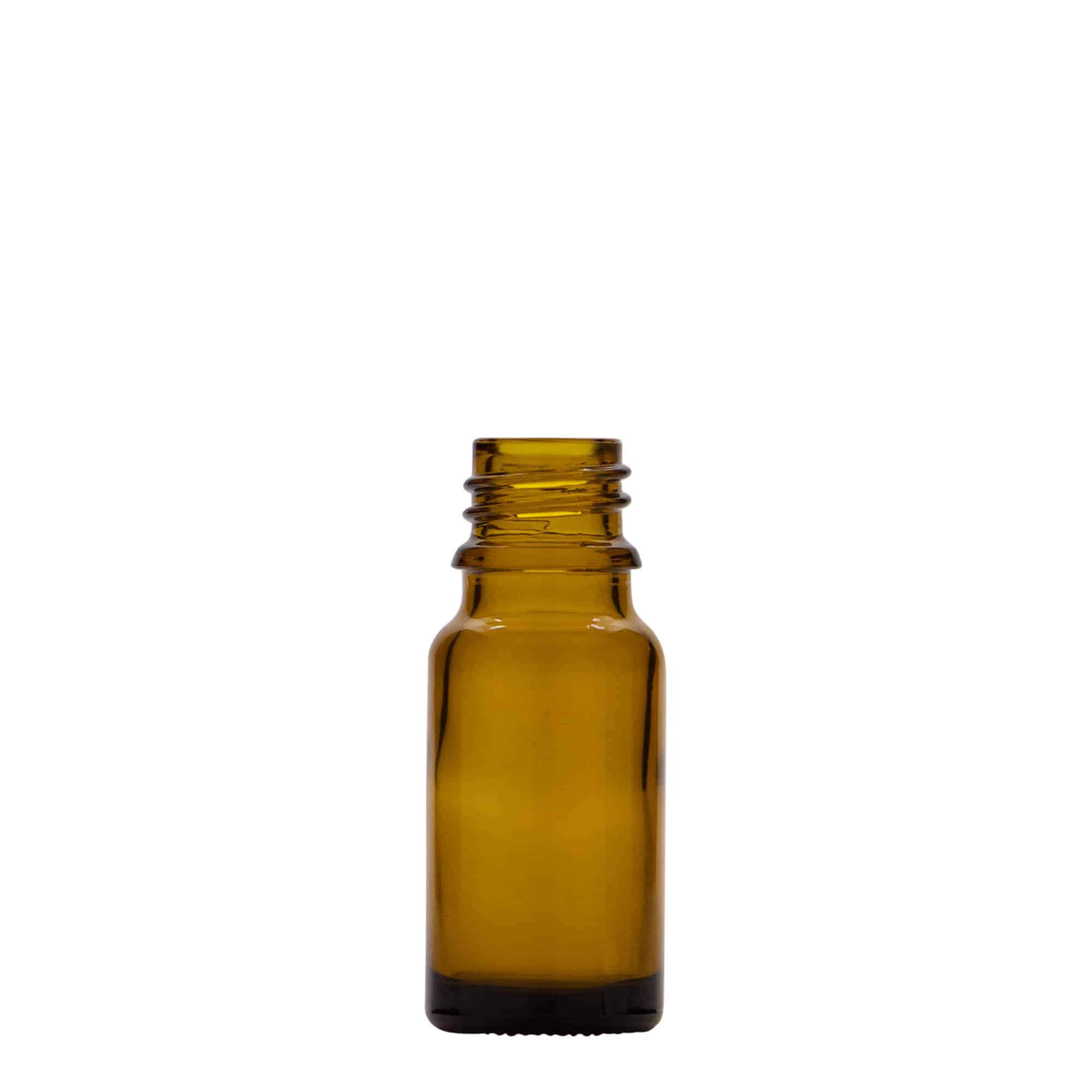 10 ml meditsiinipudel koos losjoonipumbaga, klaas, pruun, suuava: DIN 18