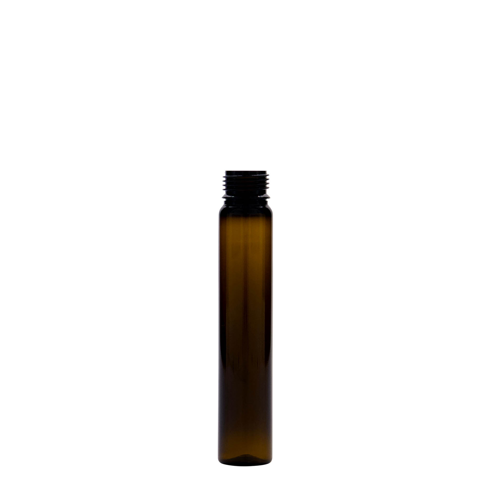 25 ml PET-torukesed, plastik, pruun, ava: kruvikork