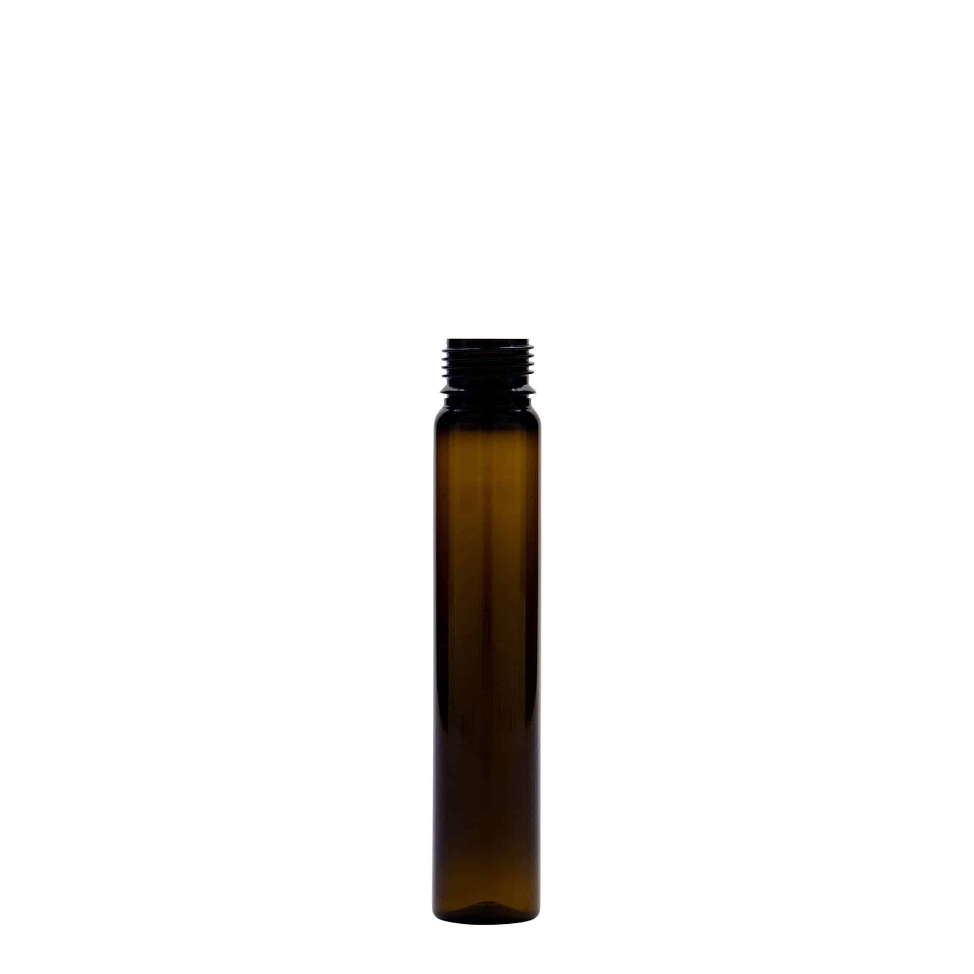 25 ml PET-torukesed, plastik, pruun, ava: kruvikork