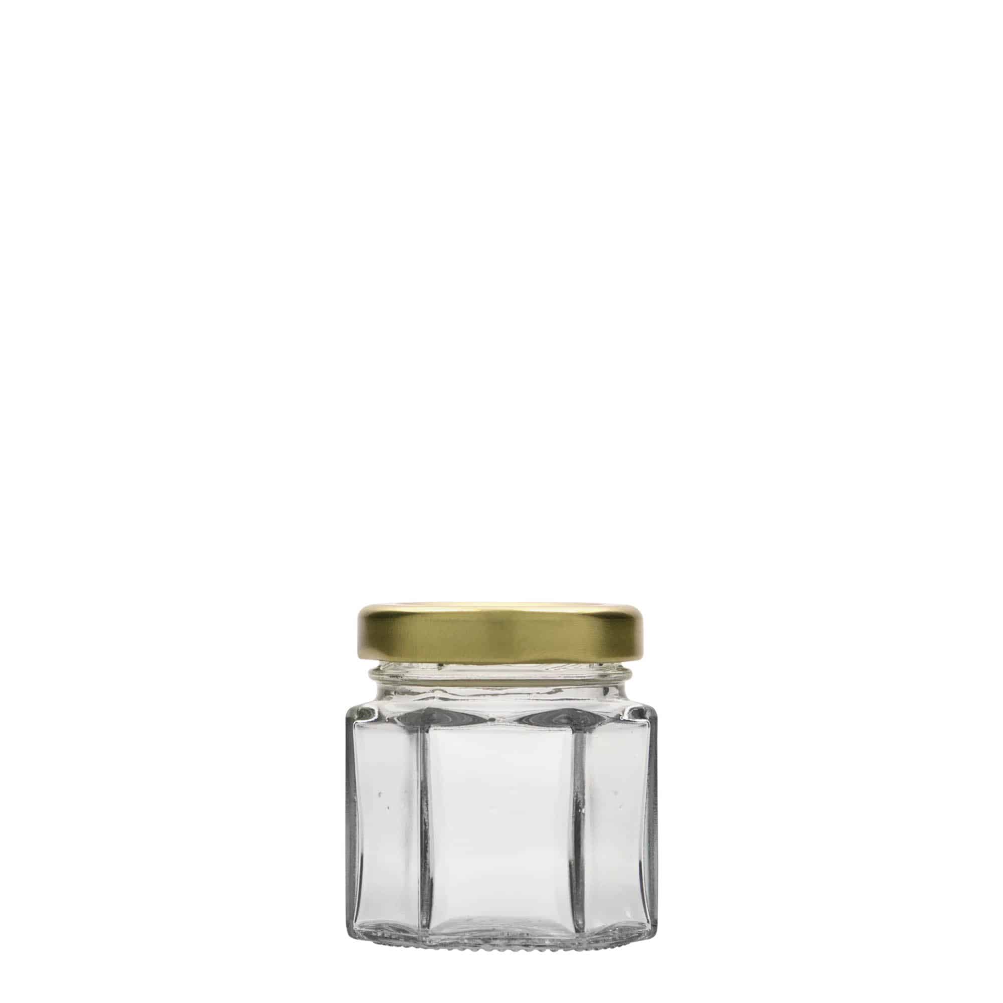 47 ml kuuekandiline purk, sulgur: twist-off (TO 43)