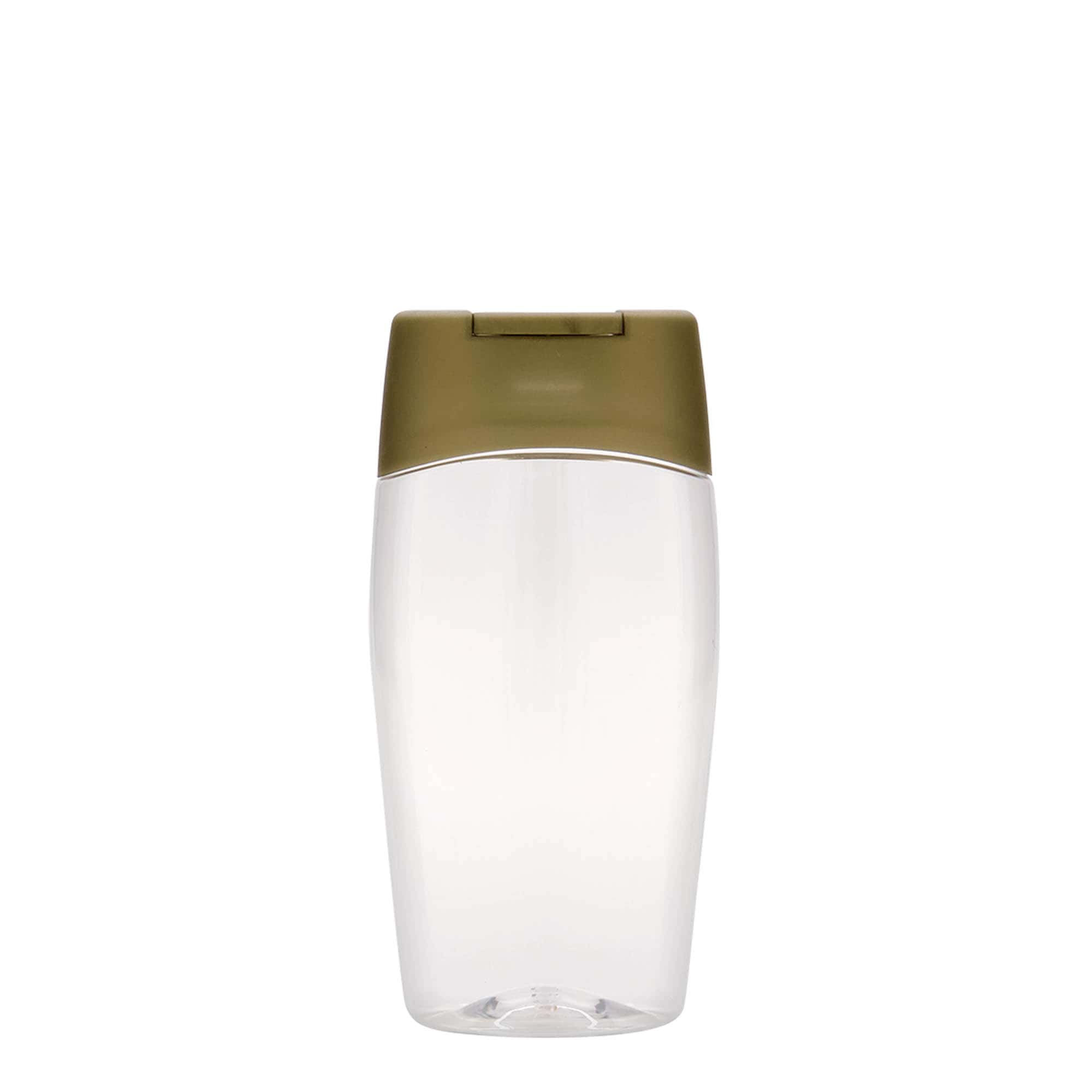 200 ml PET-pudel „Squeeze“, ovaalne, plastikust