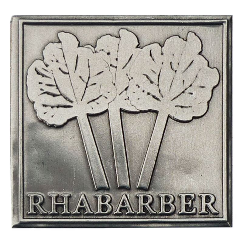 Tinasilt 'Rabarber', ruudukujuline, metall, hõbedane