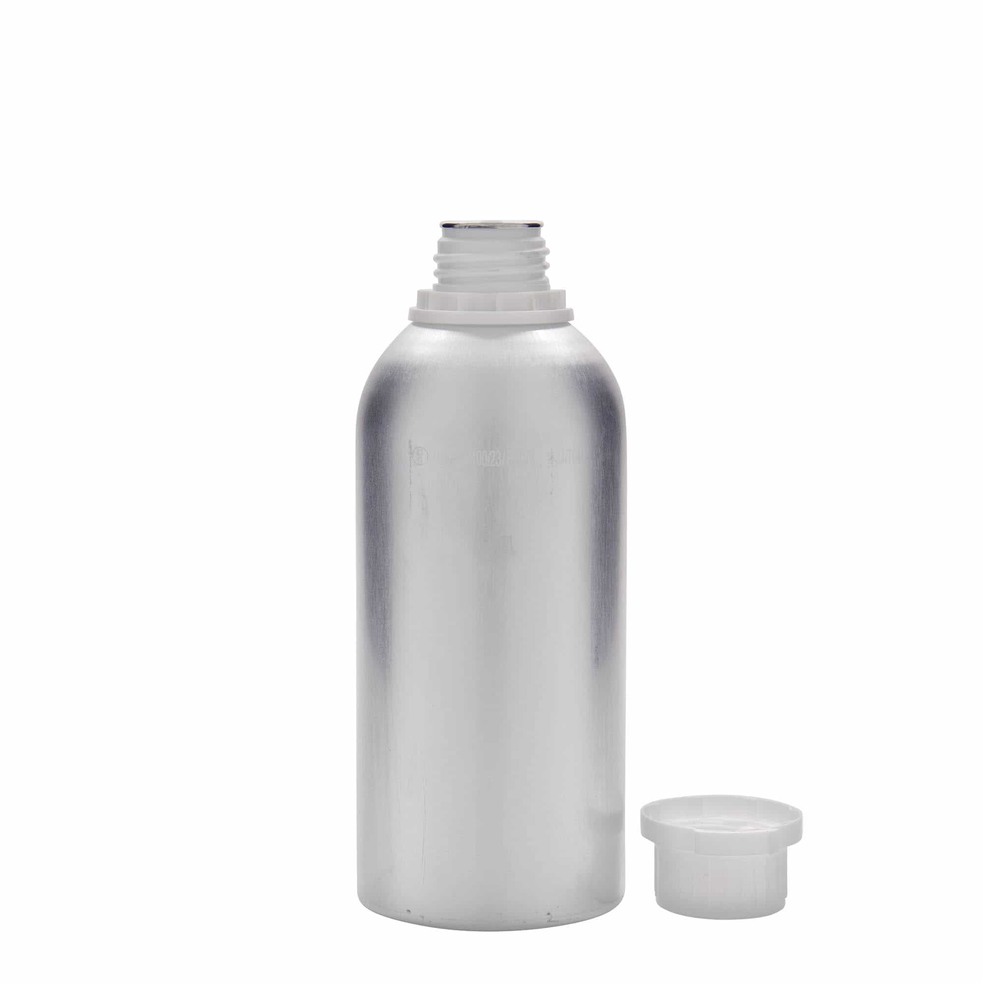625 ml alumiiniumpudel, metall, hõbedane, sulgur: DIN 32