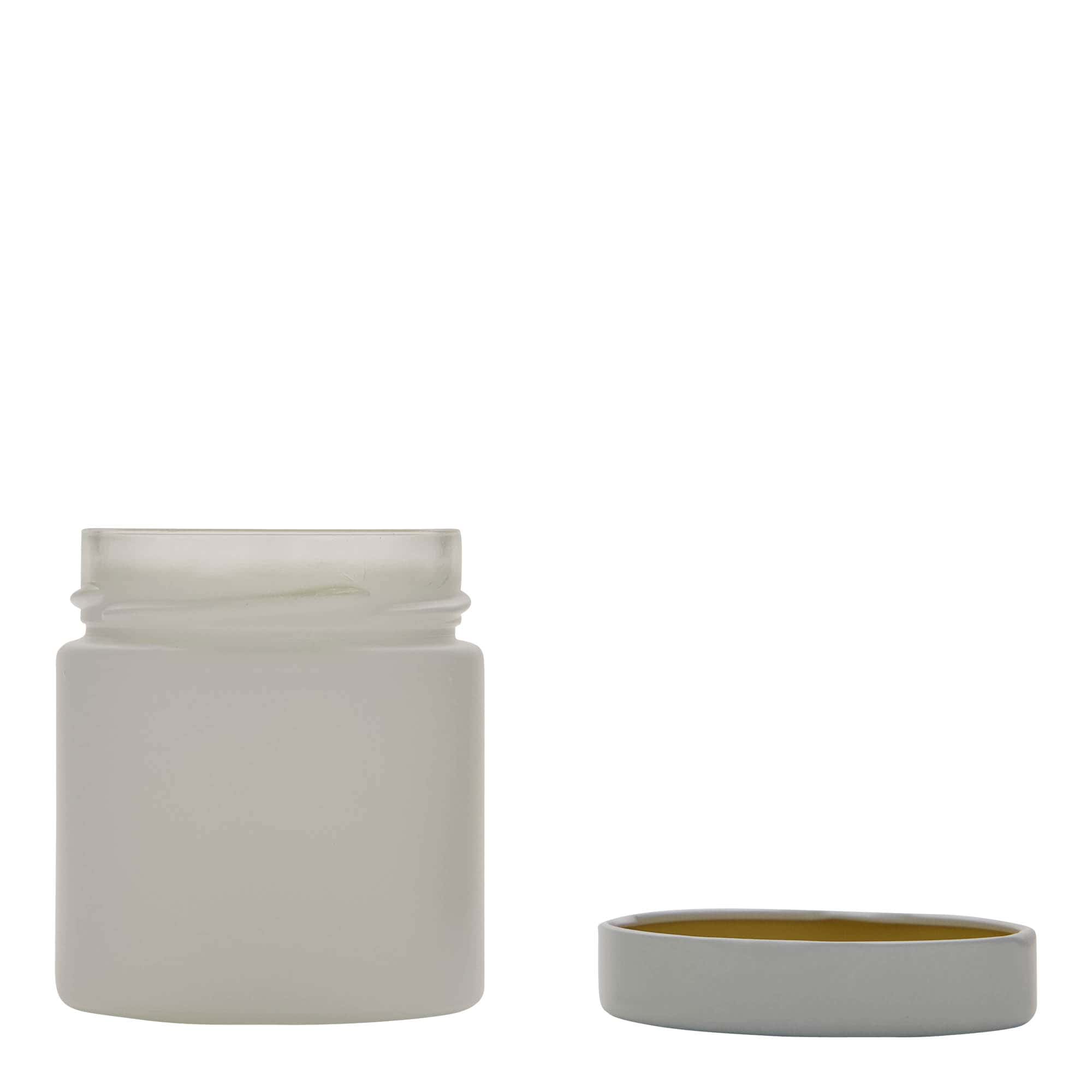 220 ml ümmargune purk 'Aurora', valge, sulgur: deep-twist-off (DTO 66)