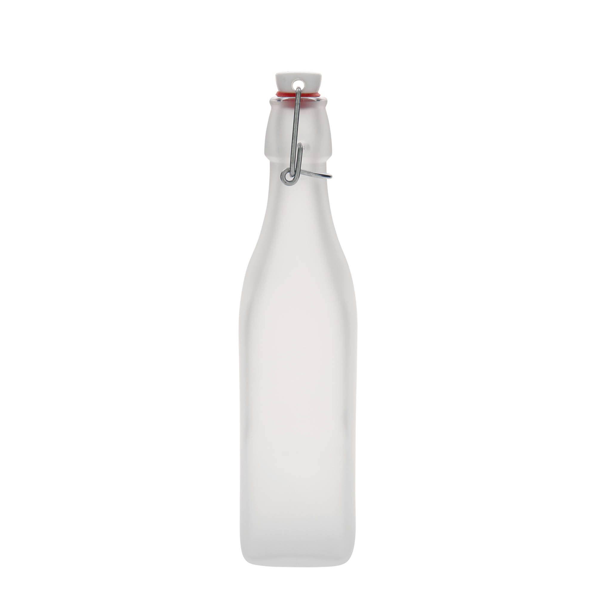 500 ml klaaspudel 'Swing, ruudukujuline, valge, suuava: klambriga sulgur' 500 ml klaaspudel 'Swing, ruudukujuline, valge, suuava: klambriga sulgur'