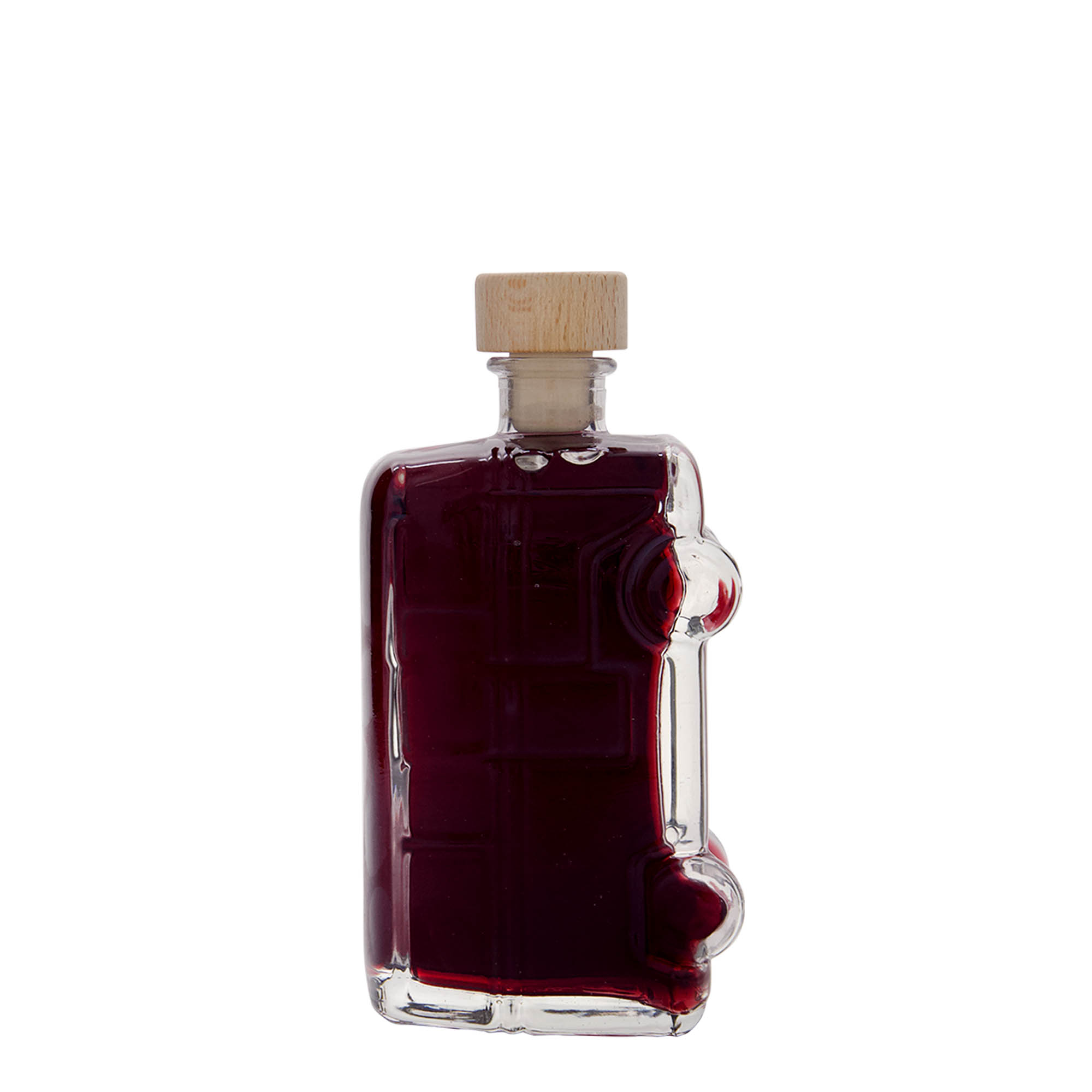 200 ml klaaspudel 'Bulli', ava: kork