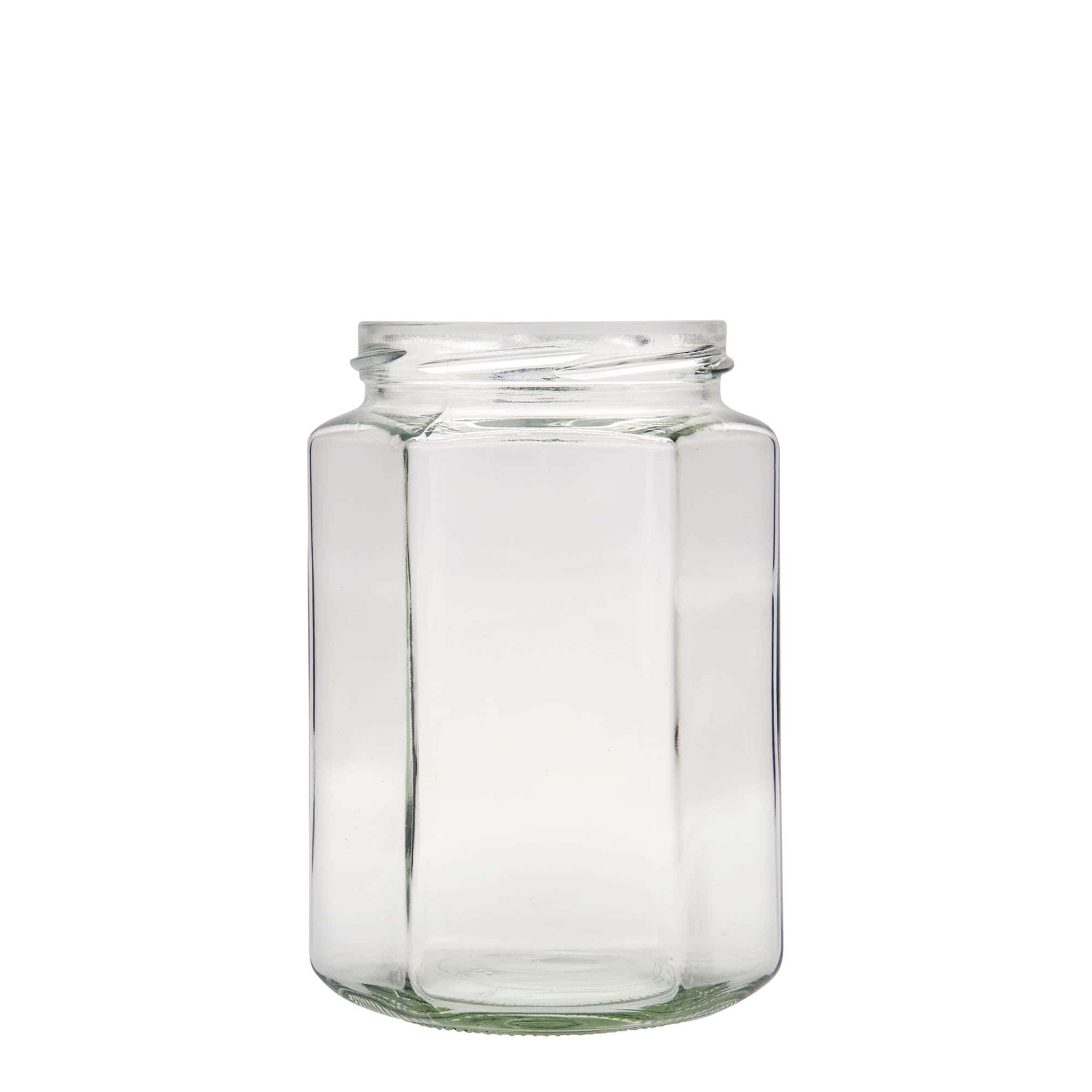 770 ml kuuekandiline purk, sulgur: twist-off (TO 82) 770 ml kuuekandiline purk, sulgur: twist-off (TO 82)