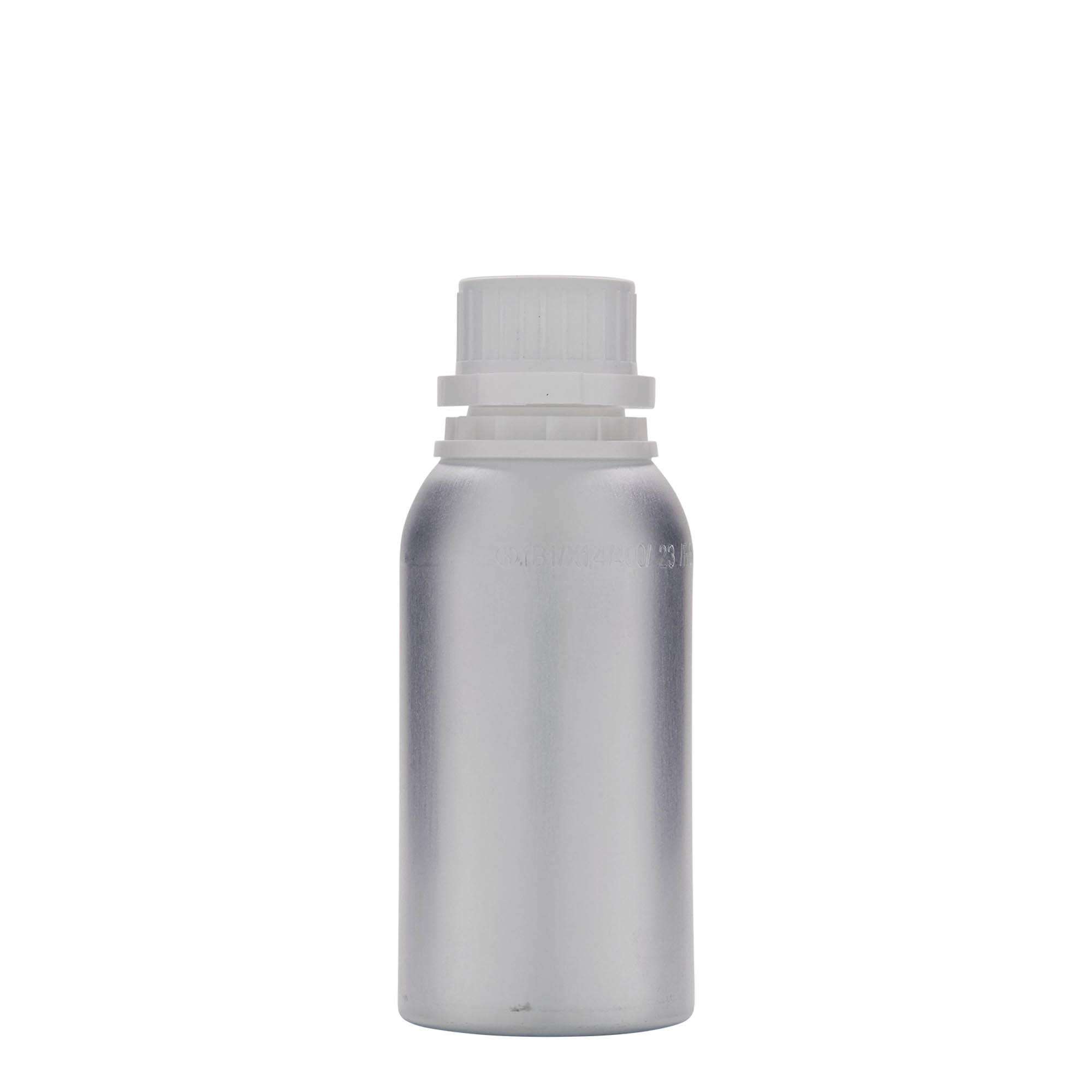 275 ml alumiiniumflask, metall, hõbedane, suuava: DIN 32