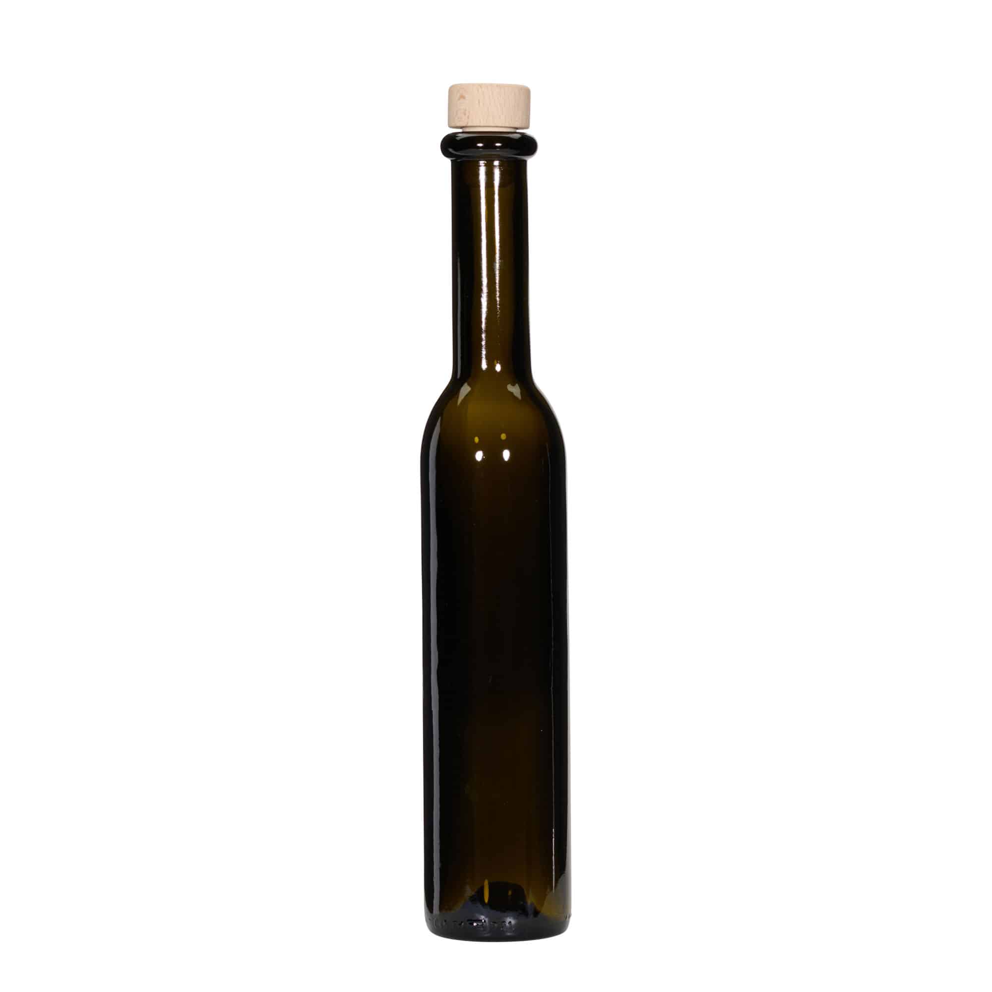 250 ml klaaspudel 'Rocky', antiikroheline, sulgur: kork