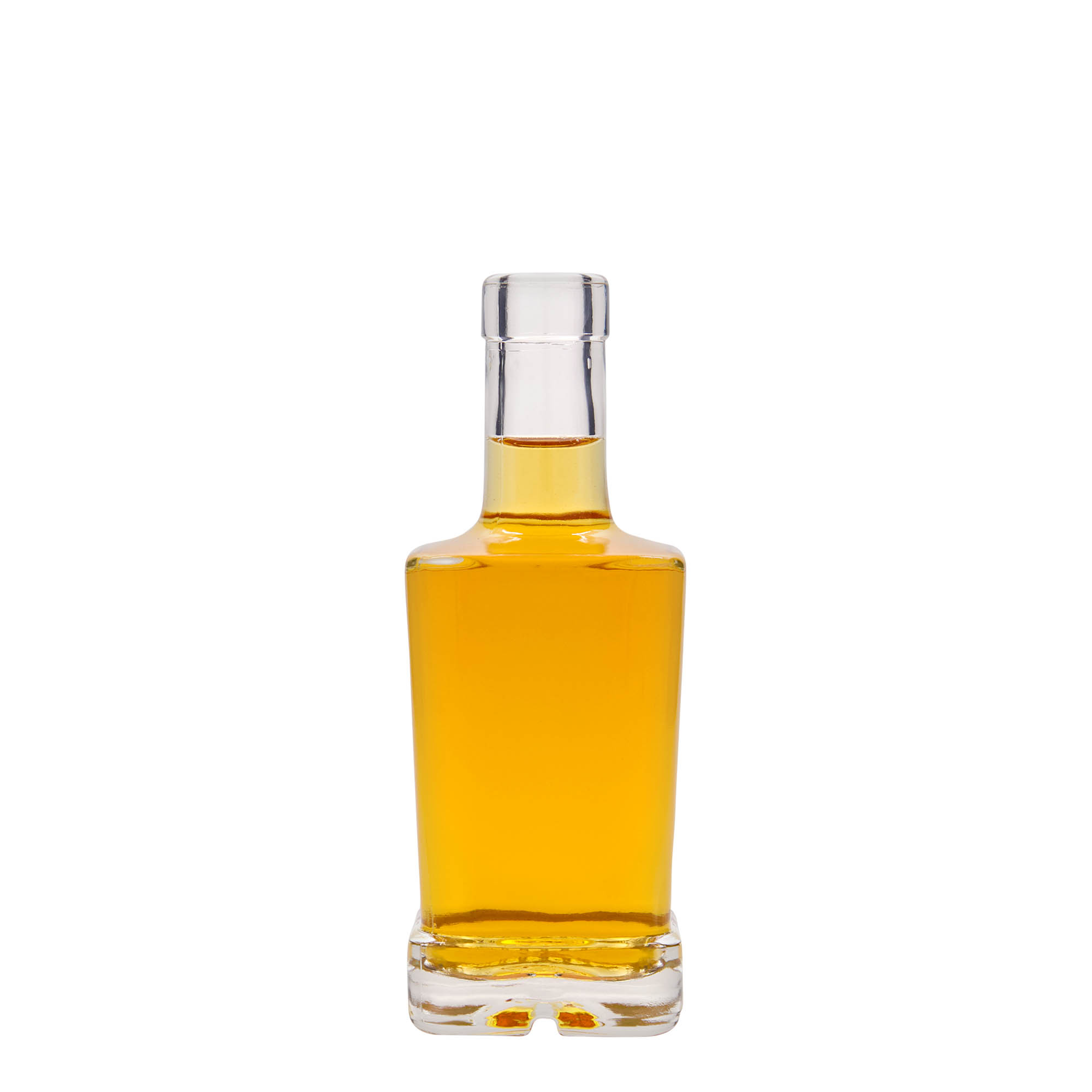 250 ml klaaspudel 'Rene', ruudukujuline, avaus: kork