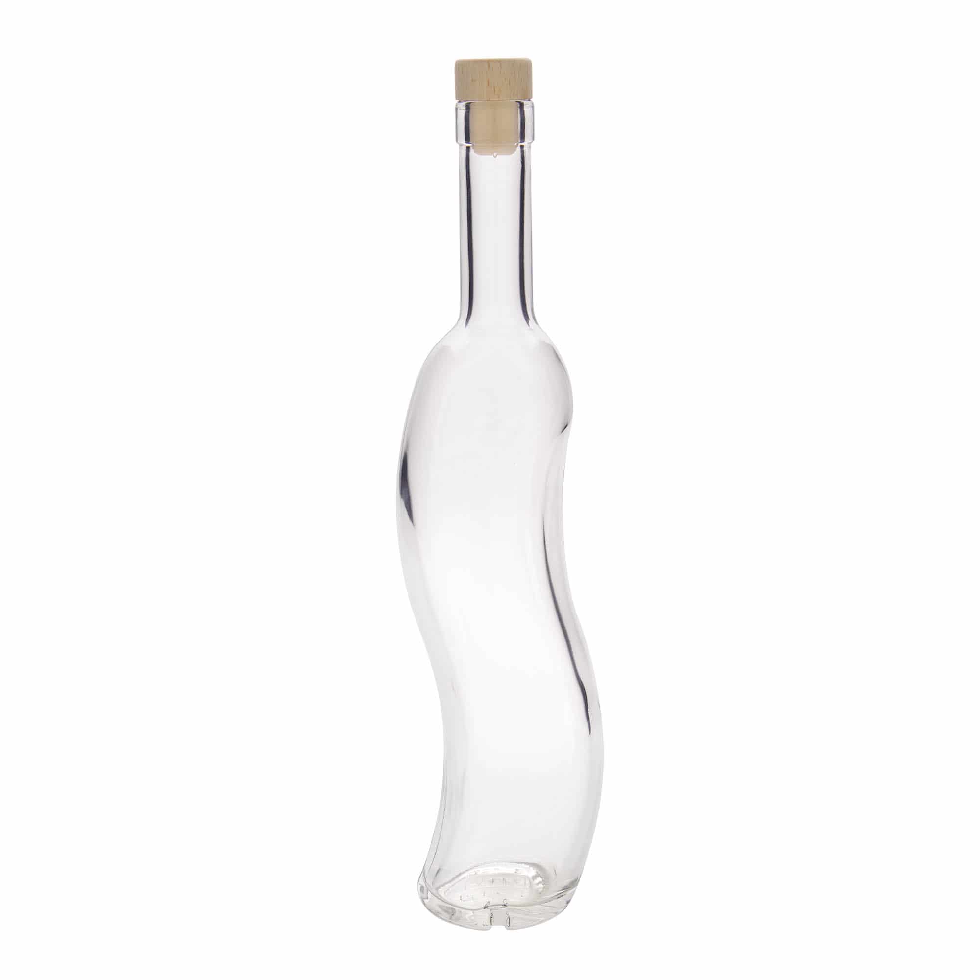 500 ml klaaspudel 'La-Ola', poolümar, sulgur: kork