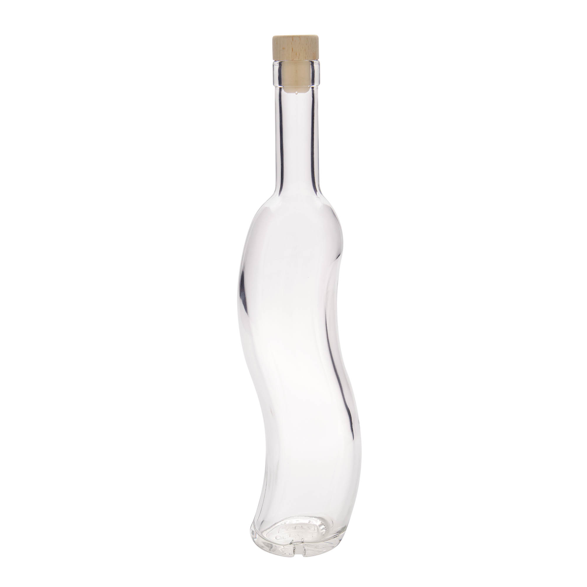 500 ml klaaspudel 'La-Ola', poolringikujuline, suuava: kork