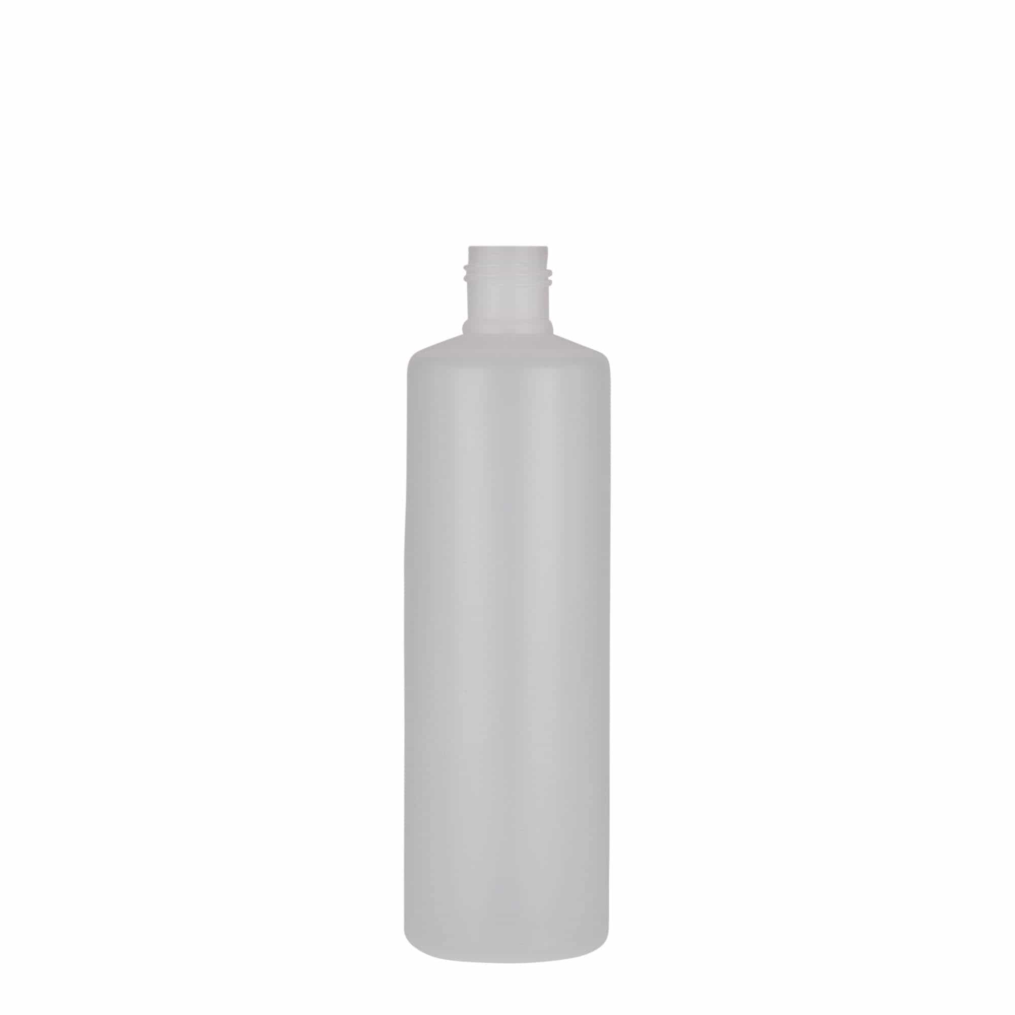 250 ml silinderpudel, PE-plast, loomulik värv, sulgur: keeratav kork 250 ml silinderpudel, PE-plast, loomulik värv, sulgur: keeratav kork