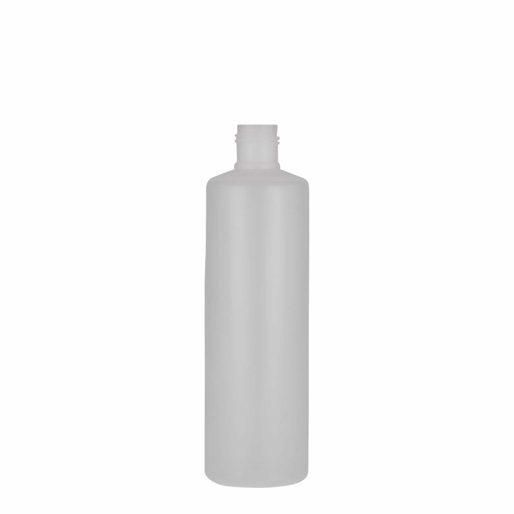 250 ml ümmargune pudel, PE-plastik, naturaalne, suuava: keeratava korgiga 250 ml ümmargune pudel, PE-plastik, naturaalne, suuava: keeratava korgiga