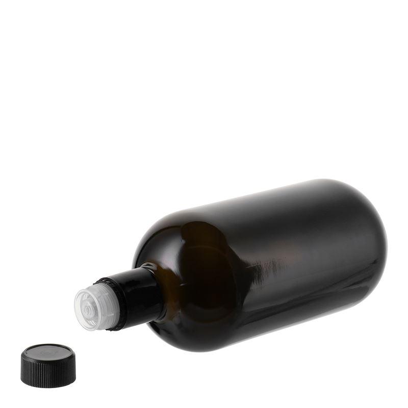 750 ml äädika-/õliflacon 'Biolio', klaas, antiikroheline, ava: DOP