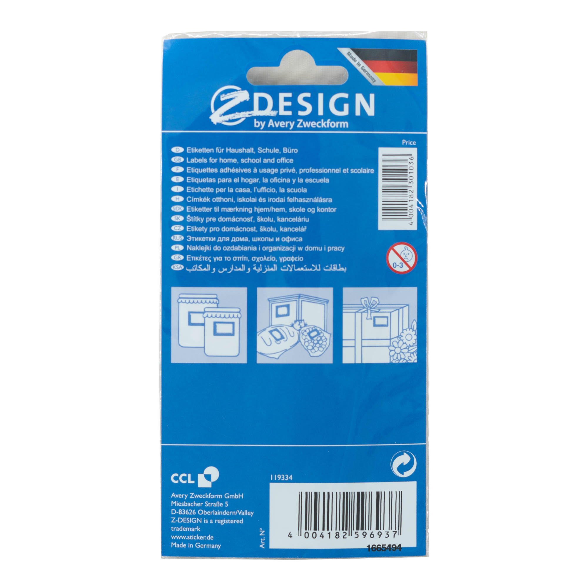 Zweckform sildid „Puuviljaraam“, ristkülikukujuline, paber, mitmevärviline