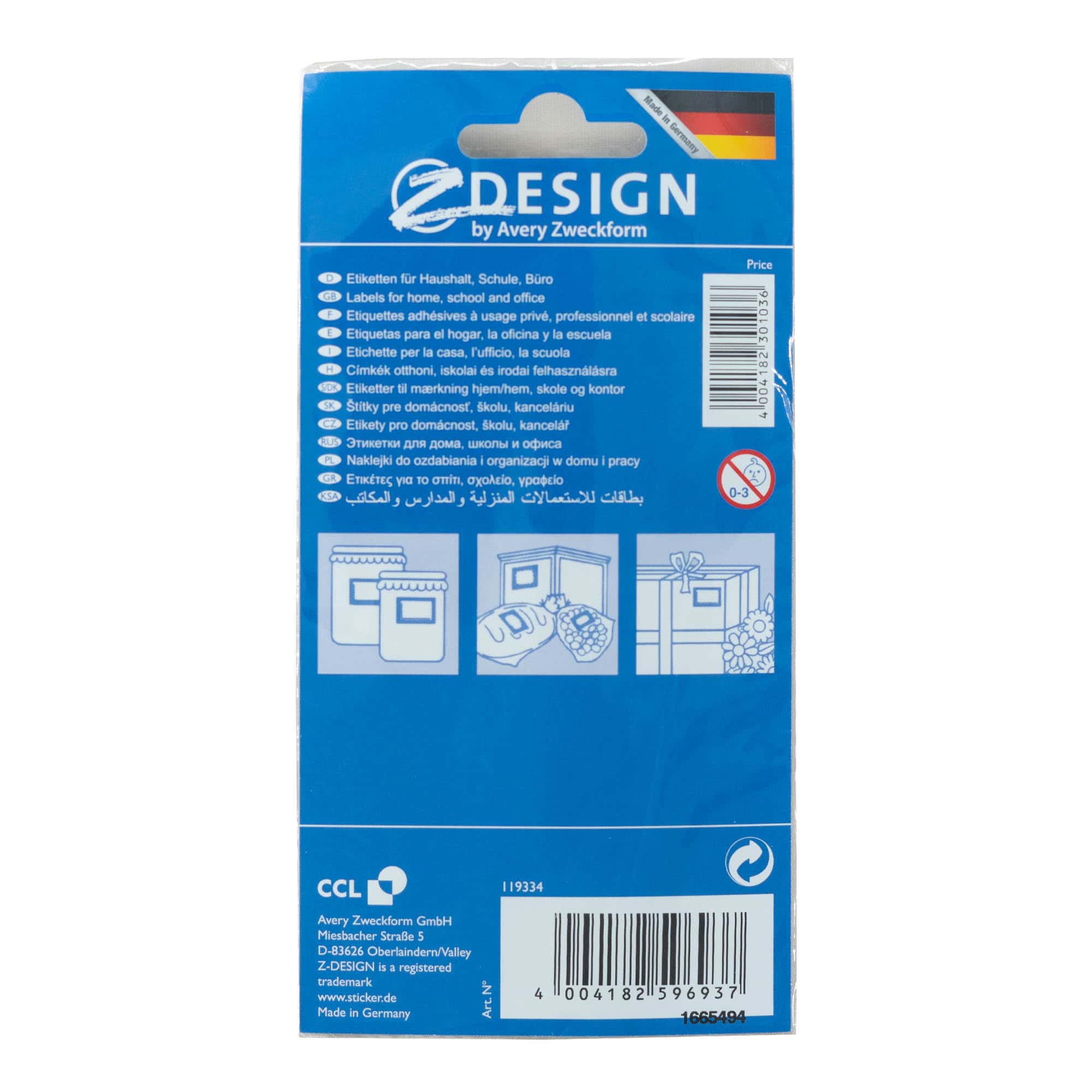 Zweckform sildid „Puuviljaraam“, ristkülikukujuline, paber, mitmevärviline