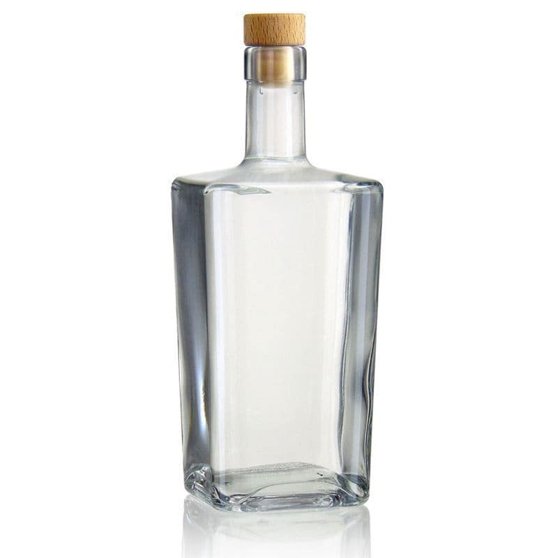 500 ml klaaspudel 'Noel', ruudukujuline, sulgur: kork