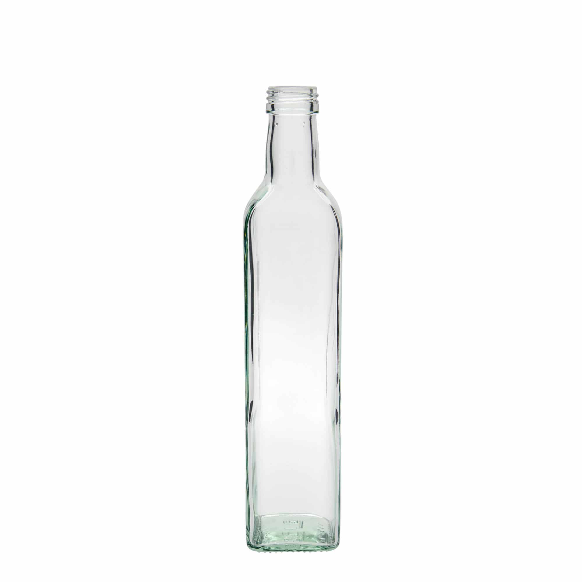 500 ml klaaspudel 'Marasca', ruudukujuline, suuava: PP 31,5