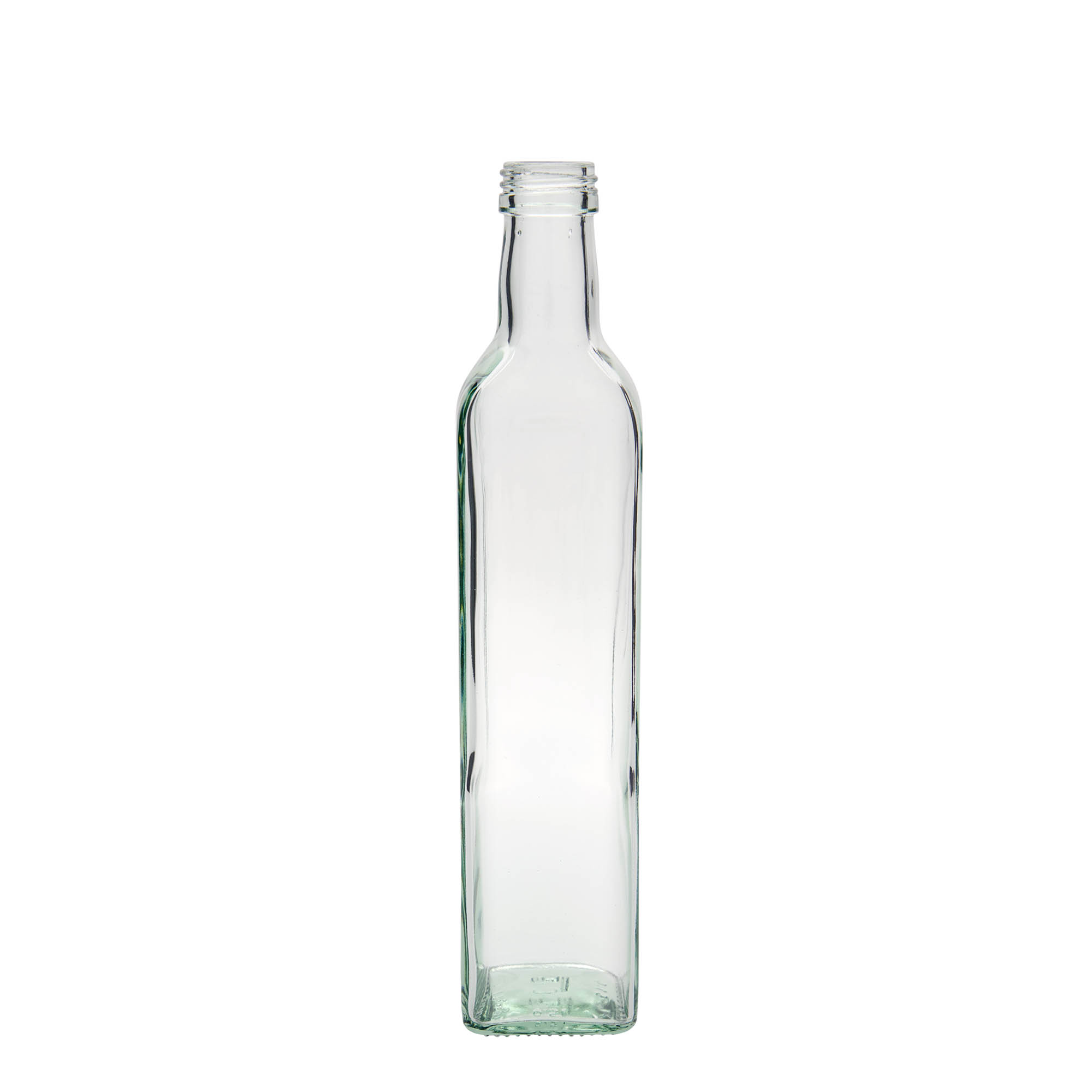 500 ml klaaspudel „Marasca“, ruudukujuline, avale: PP 31,5