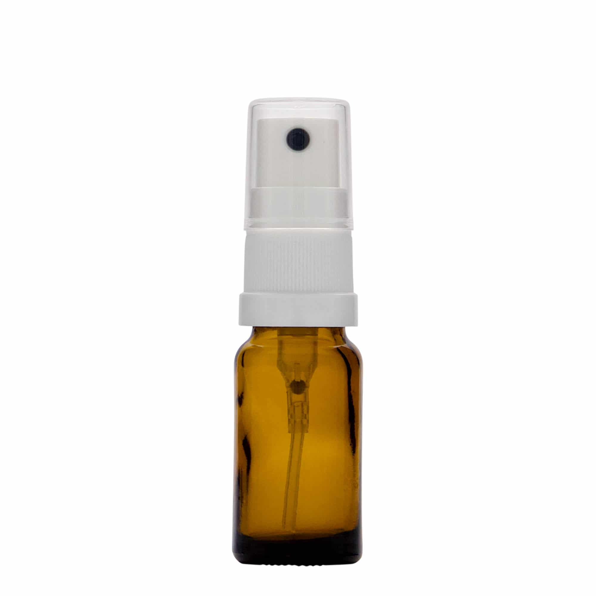 10 ml ravimi pihustuspudel, klaas, pruun, sulgur: DIN 18 10 ml ravimi pihustuspudel, klaas, pruun, sulgur: DIN 18