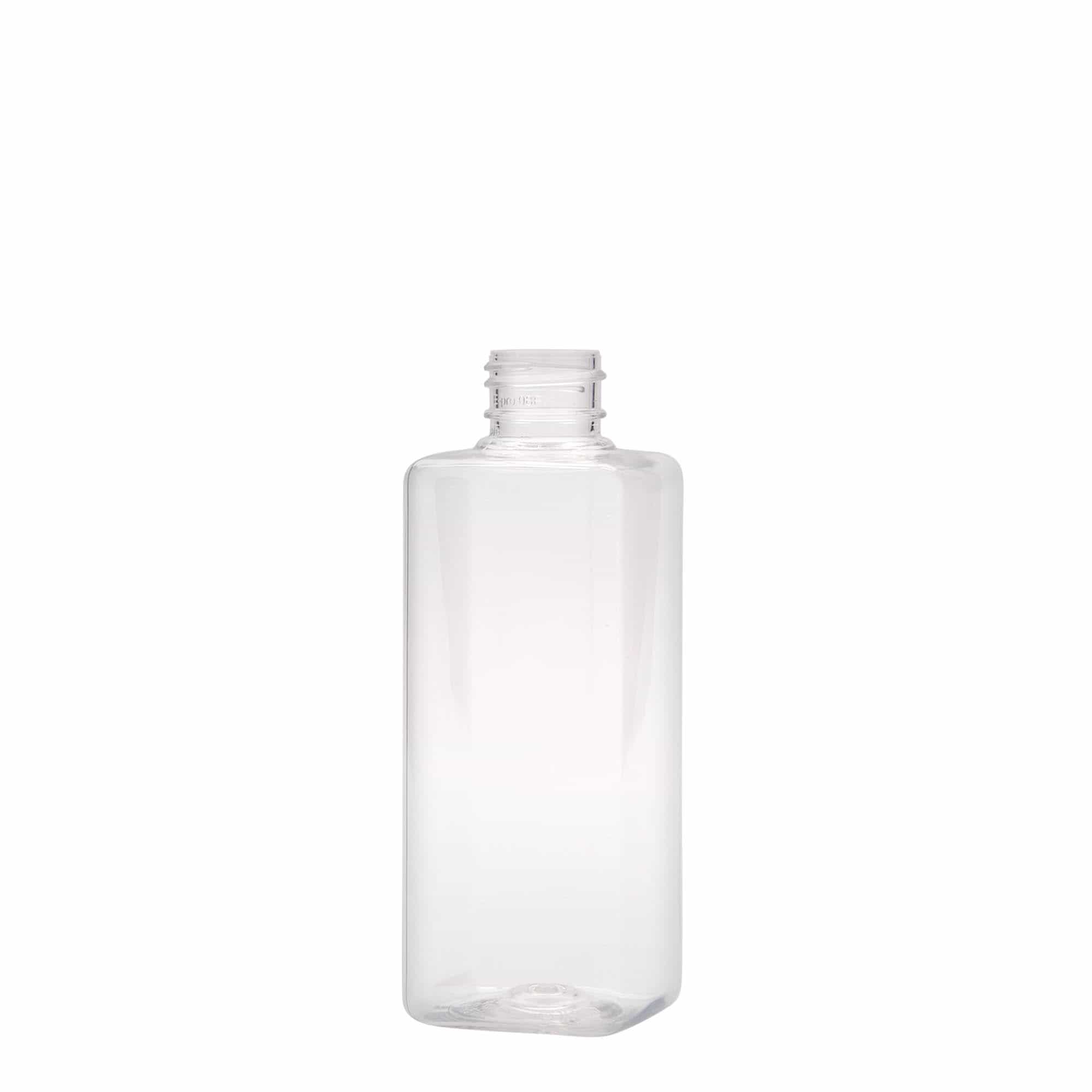 200 ml PET-pudel 'Karl', ruudukujuline, plastik, ava: 24/410