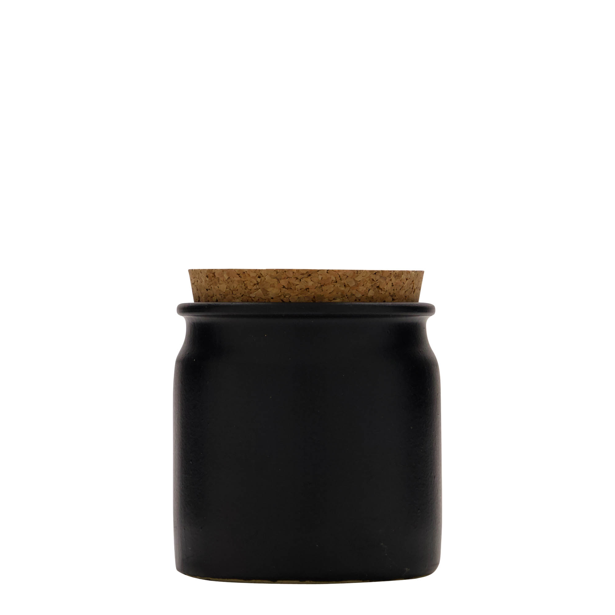 160 ml keraamiline savinõu, must, suuava: kork