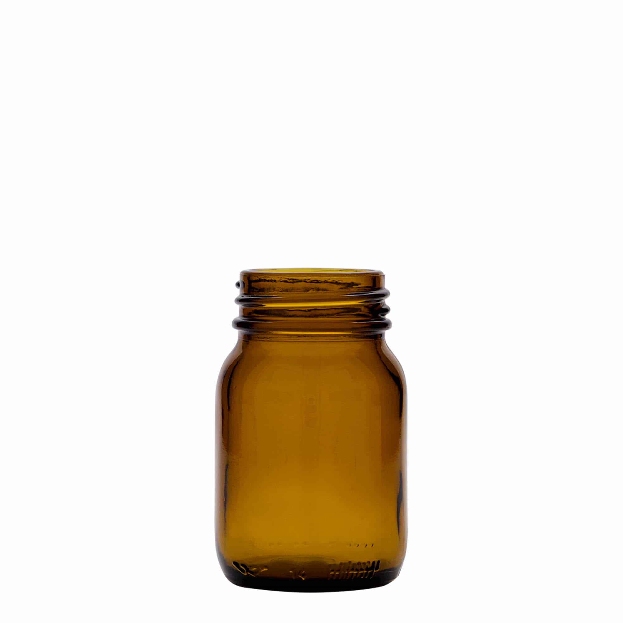 75 ml laiakaelne klaas, pruun, avale: DIN 40