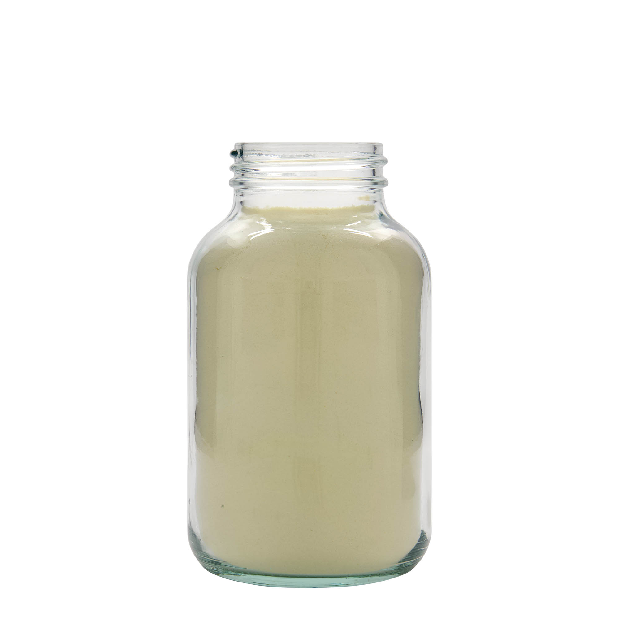 1.000 ml laiakaelne klaaspudel, ava: DIN 68 1.000 ml laiakaelne klaaspudel, ava: DIN 68