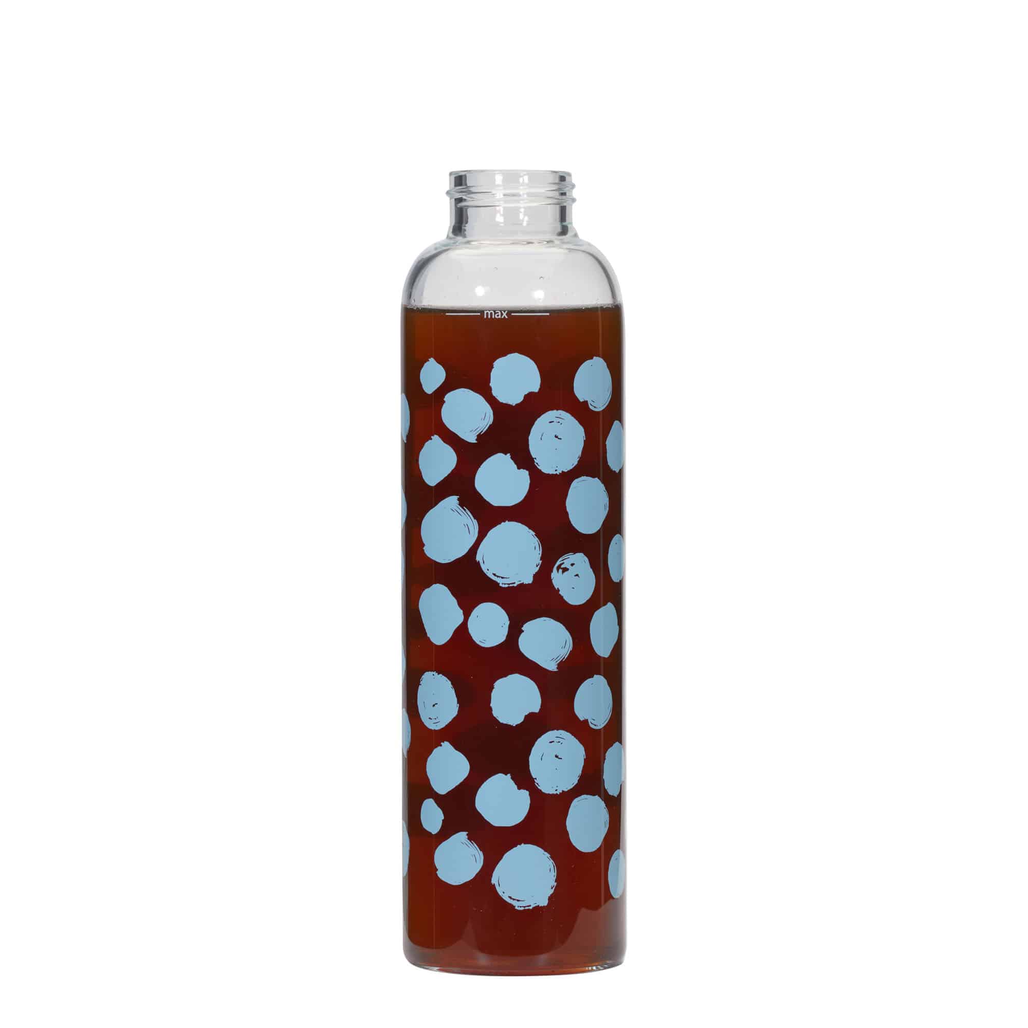 500 ml joogipudel 'Perseus', motiiv: sinised täpid, sulgur: keeratav kork