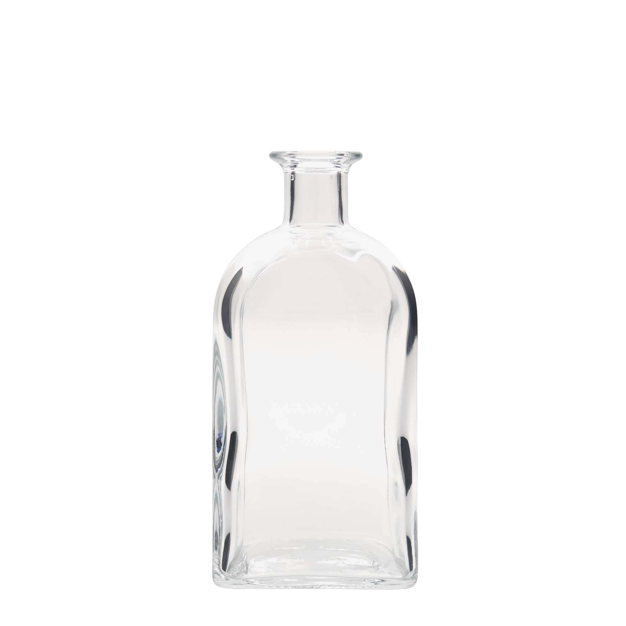 700 ml klaaspudel Apotheker Carré, ruudukujuline, suuava: kork