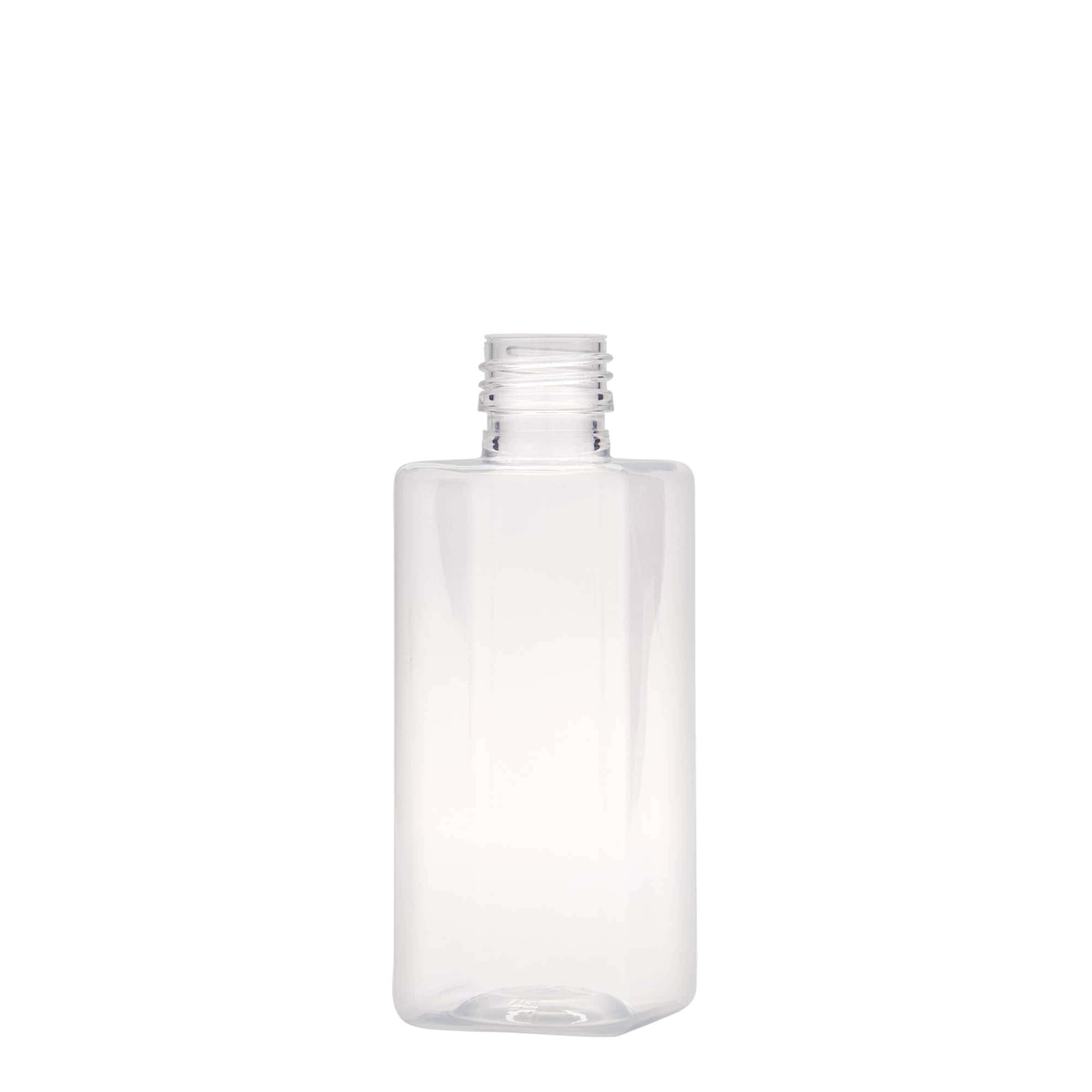 250 ml PET-pudel 'Karl', ruudukujuline, plastik, kael: PP 28