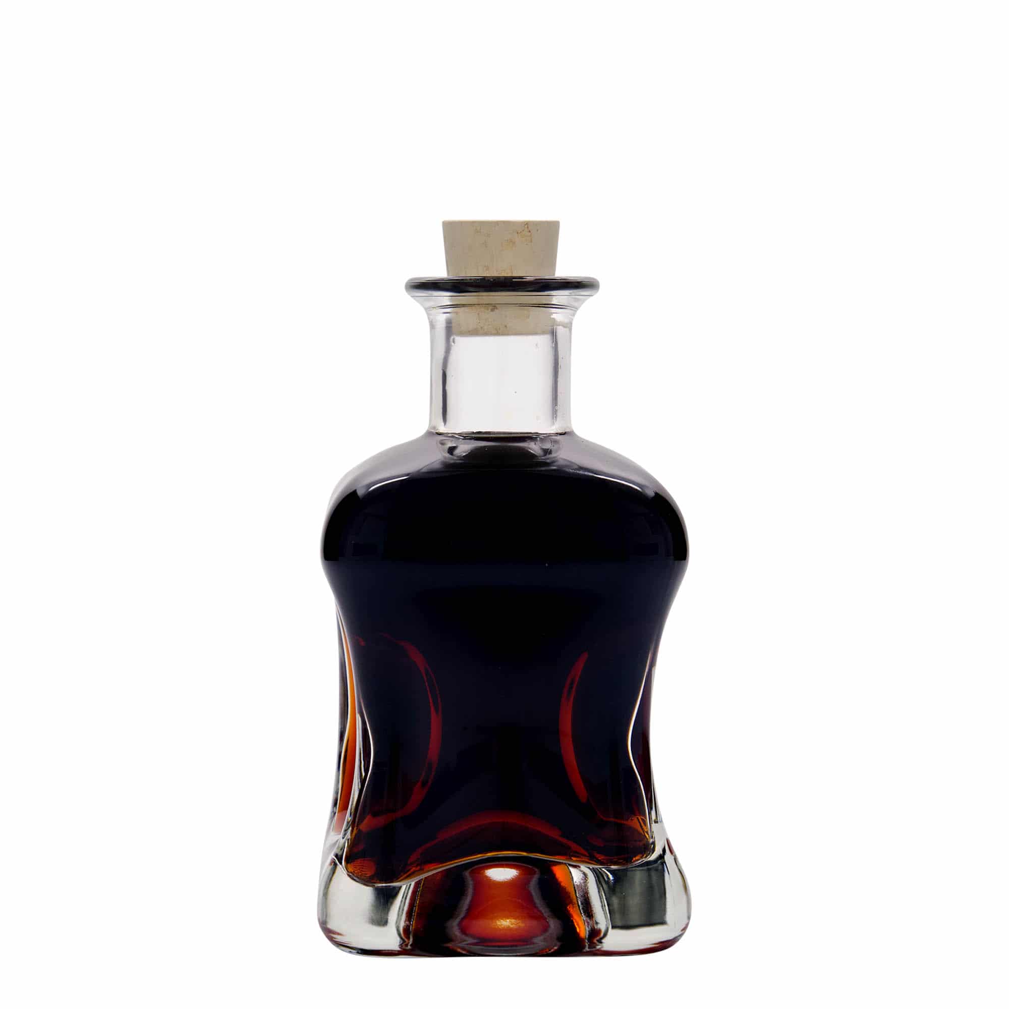 350 ml klaaspudel 'Dublin', ruudukujuline, sulgur: kork