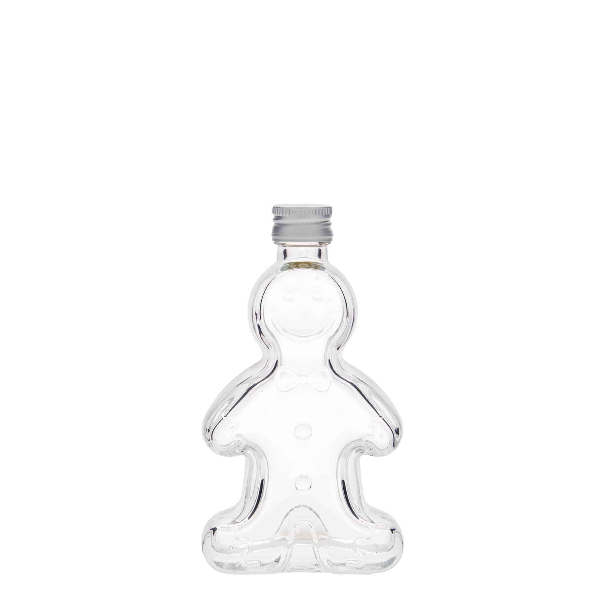 50 ml klaaspudel „Lebkuchenmann“, avale: PP 18