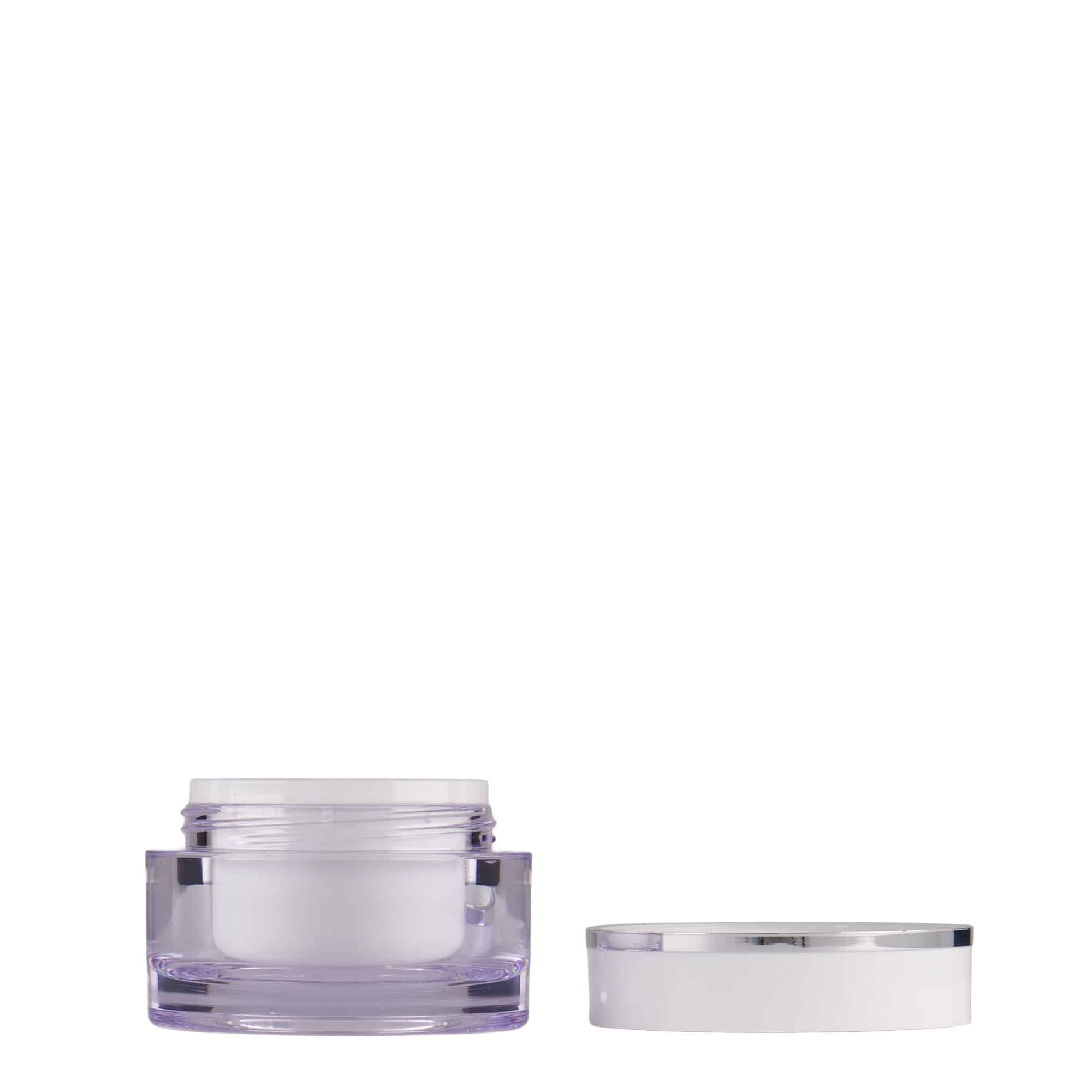 10 ml toos, SAN-plast, valge, sulgur: keeratav kaas