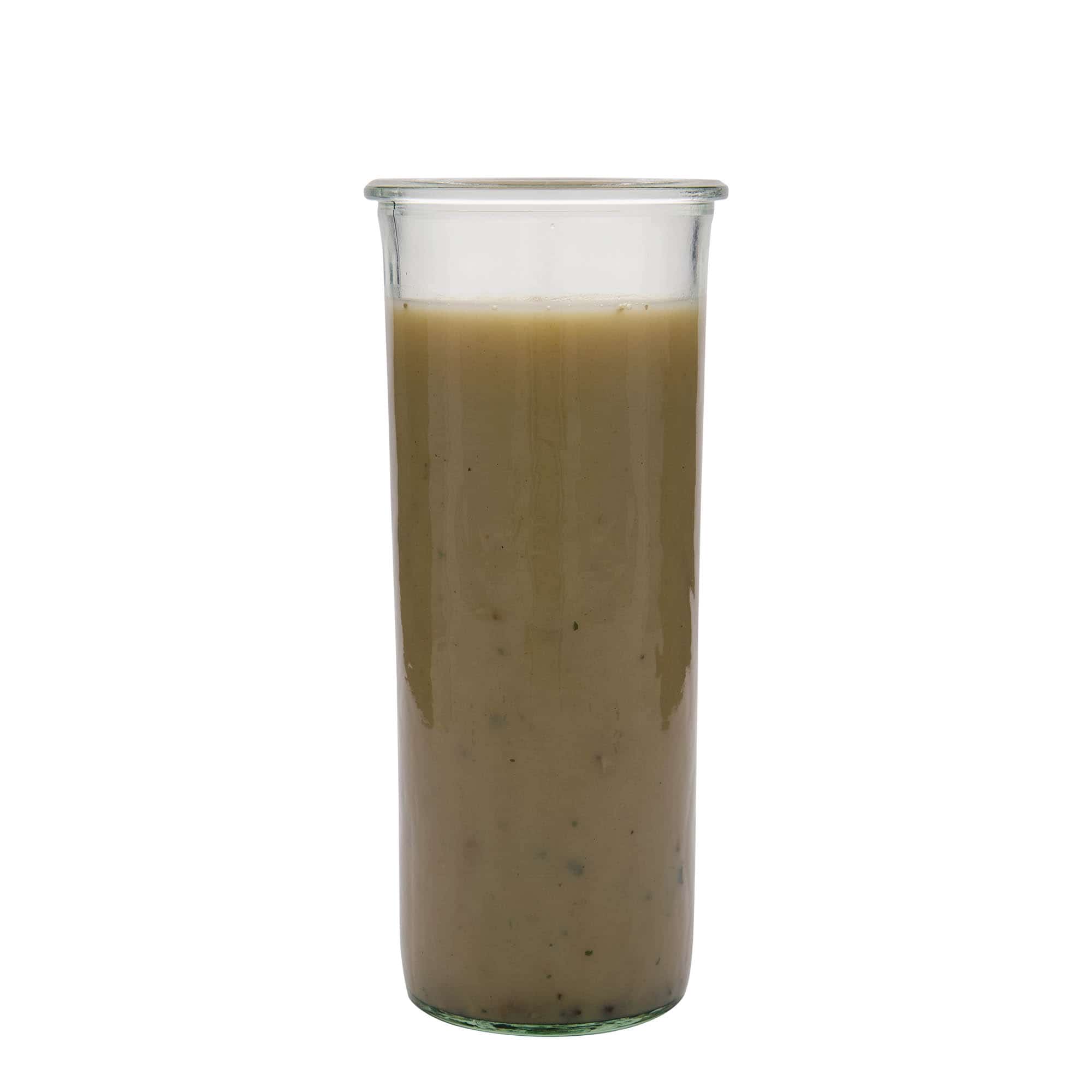 1500 ml WECKi laia suuga purk, sulgur: ümar serv