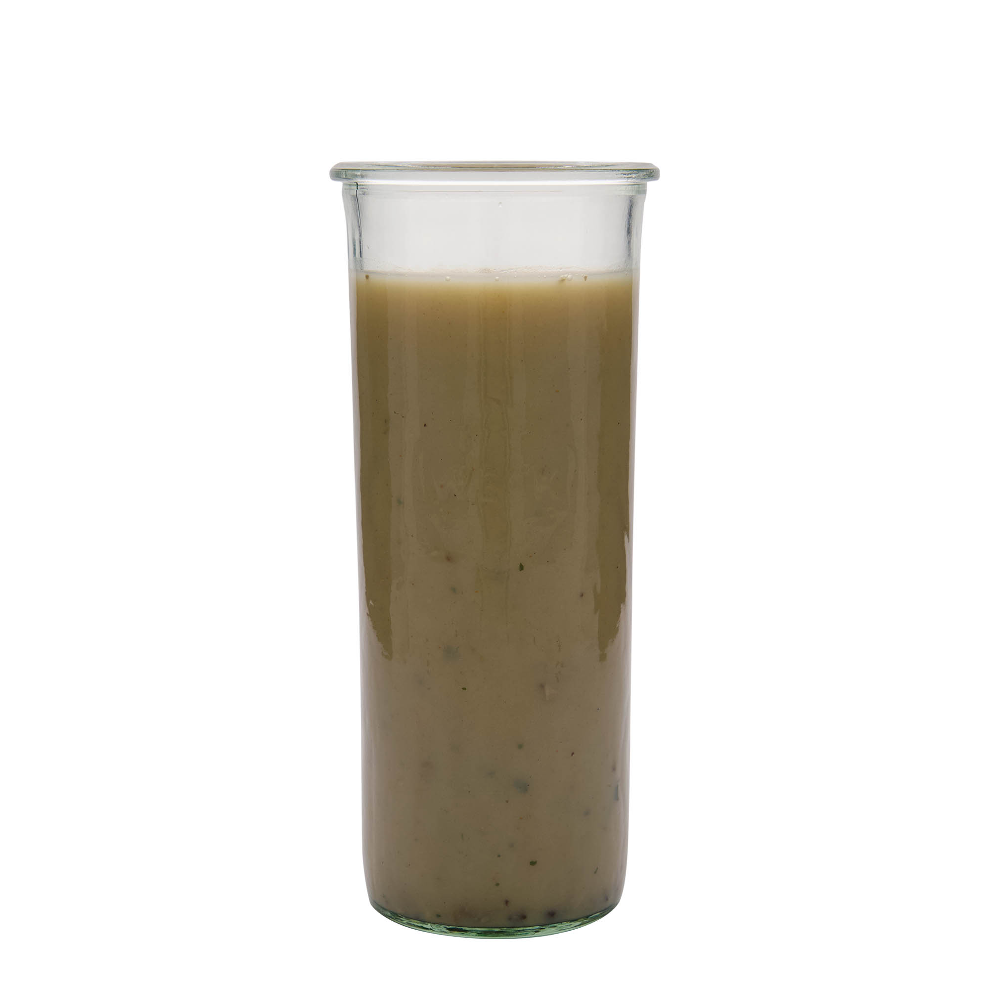 1500 ml WECKi laia suuga purk, sulgur: ümar serv