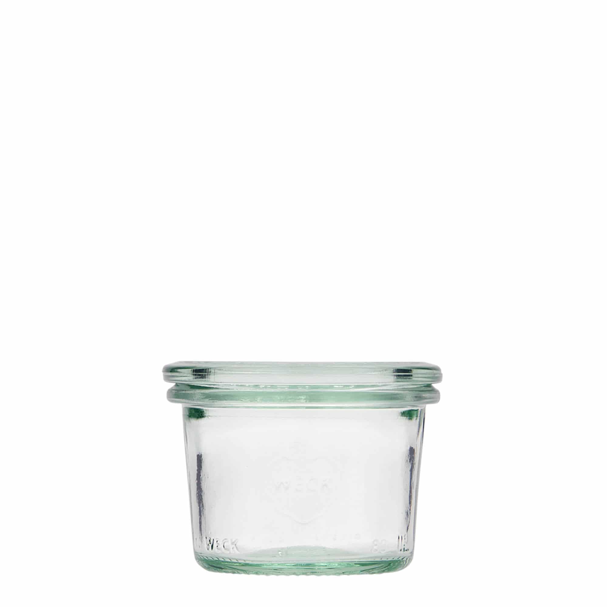 80 ml WECKi laia suuga purk, sulgur: ümar serv