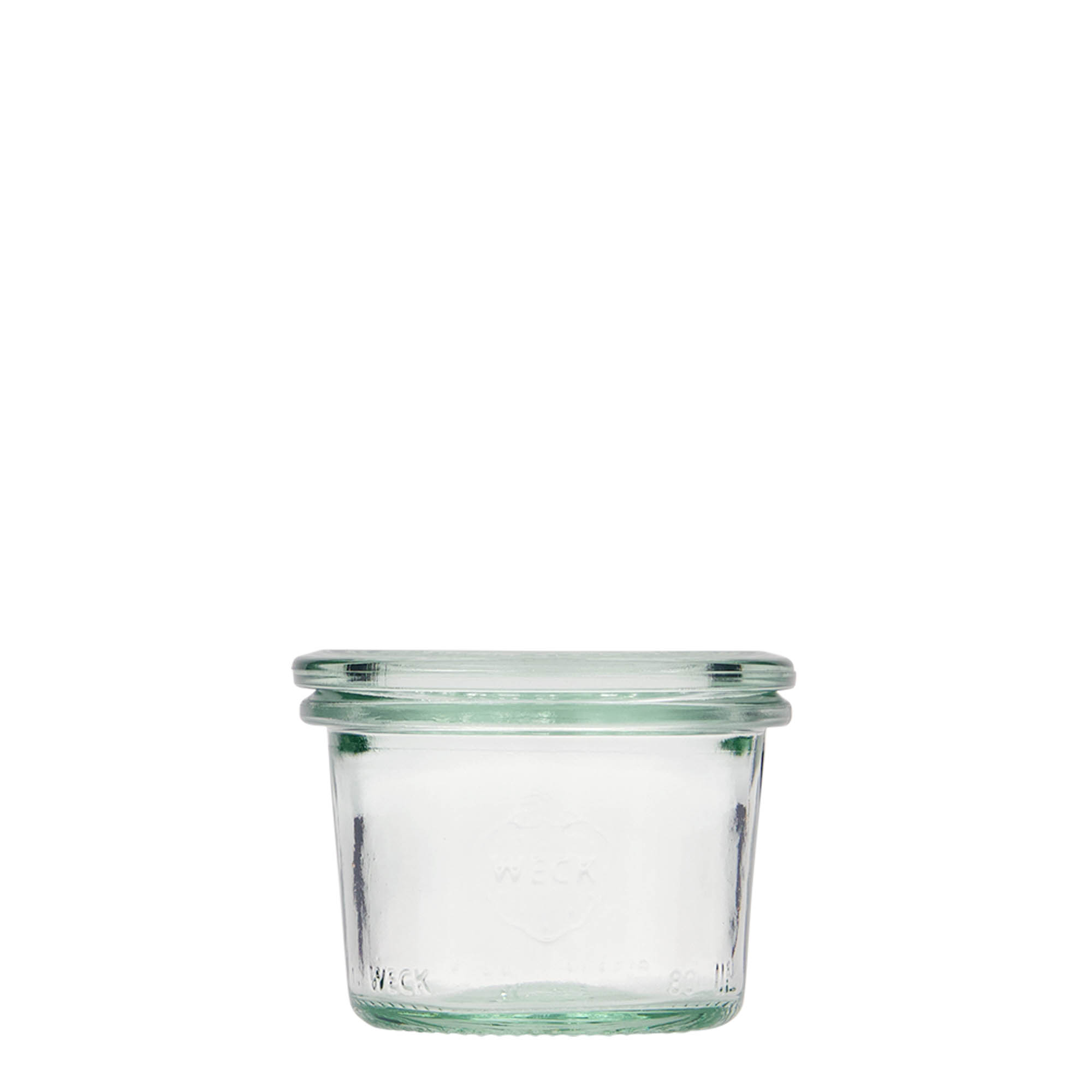 80 ml WECK-klaaspurk, suu: ümaräär 80 ml WECK-klaaspurk, suu: ümaräär