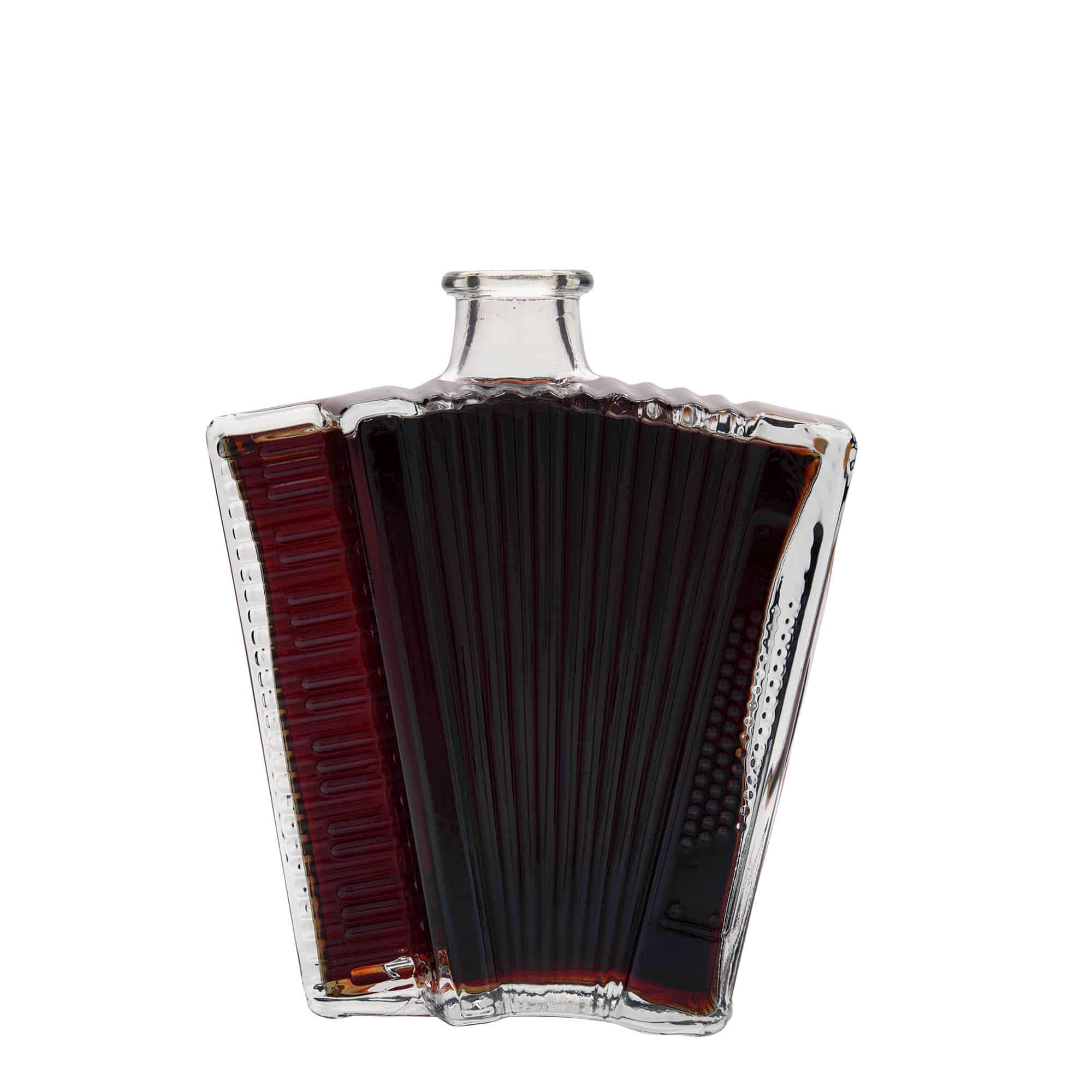 500 ml klaaspudel 'Akordion', sulgur: kork