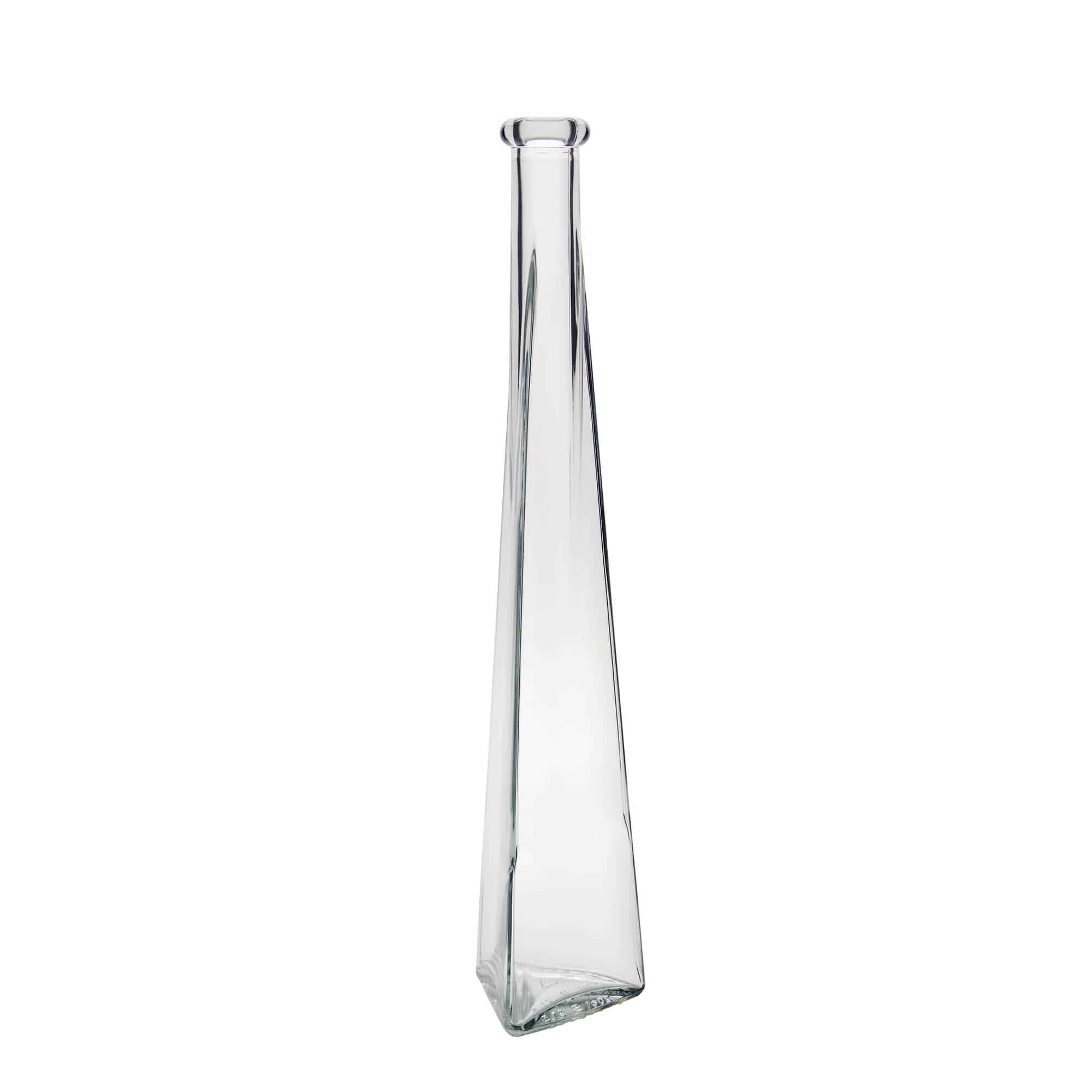 200 ml klaaspudel 'Dama Triangolore', kolmnurkne, ava: kork