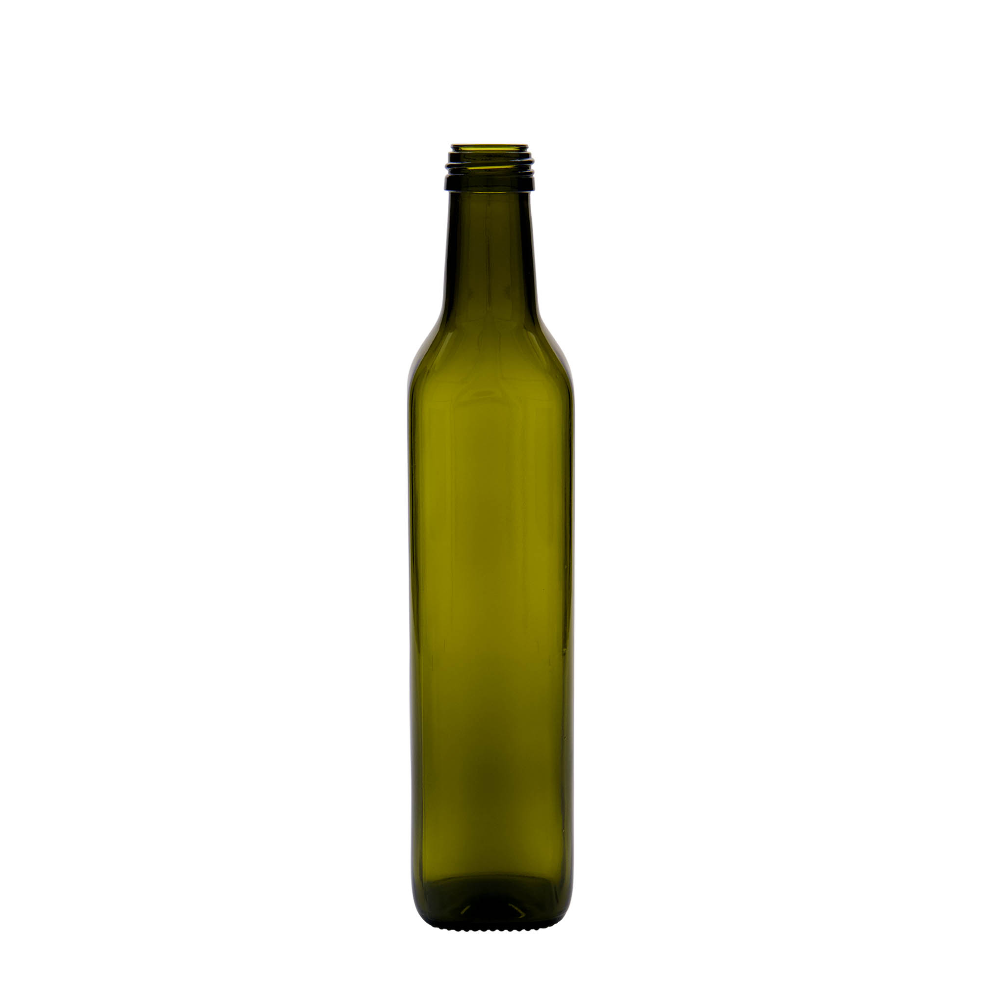 500 ml klaaspudel „Marasca“, ruudukujuline, antiikroheline, avale: PP 31,5