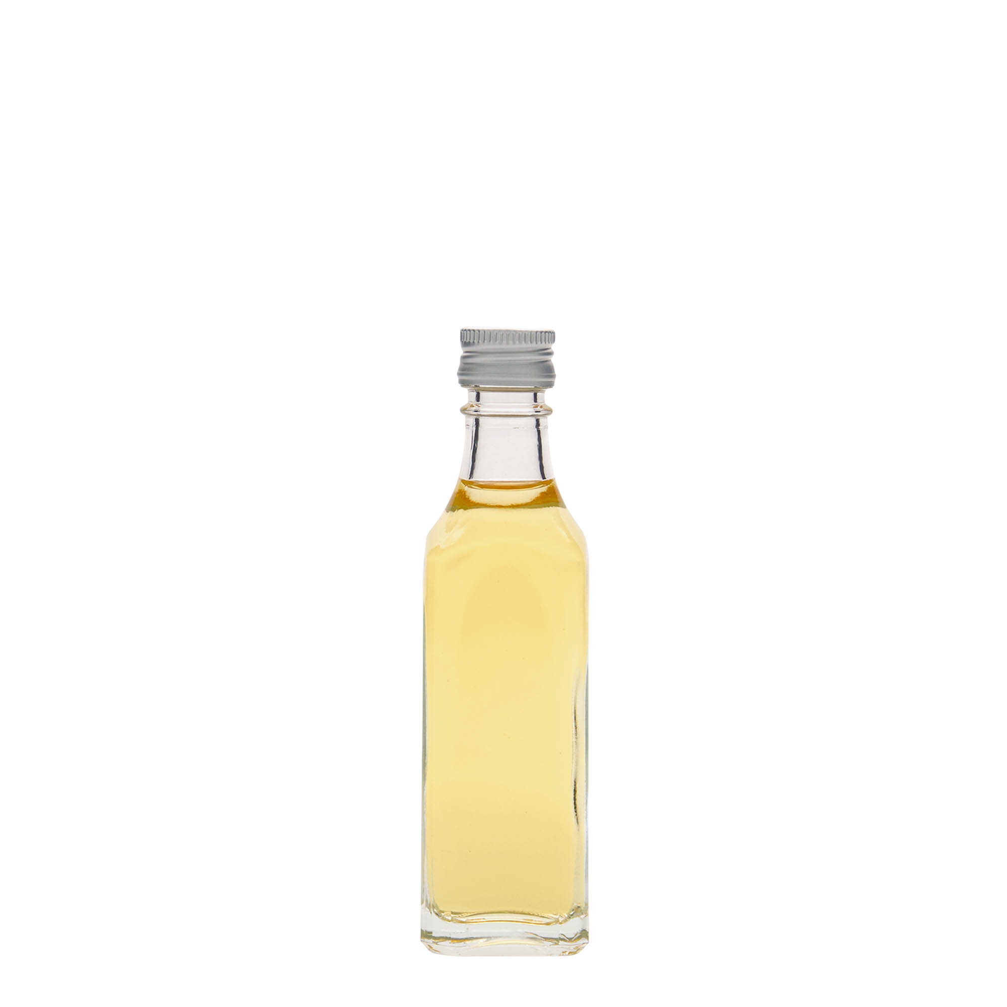 50 ml klaaspudel 'Siena', ruudukujuline, ava: PP 18